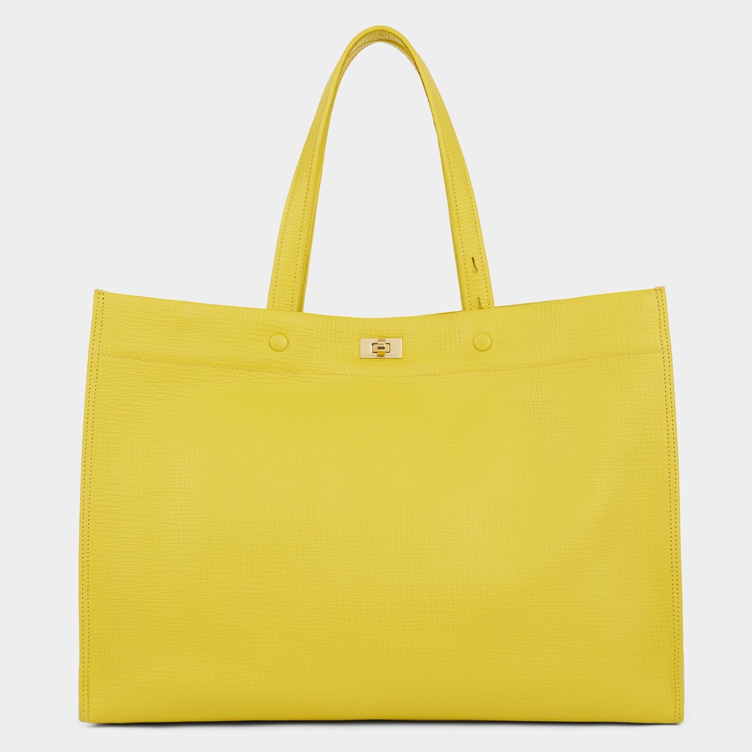 ANYA HINDMARCH 濃紺　レザートート　ギャランティカード有 ANYA HINDMARCH 濃紺 レザートート ギャランティカード有