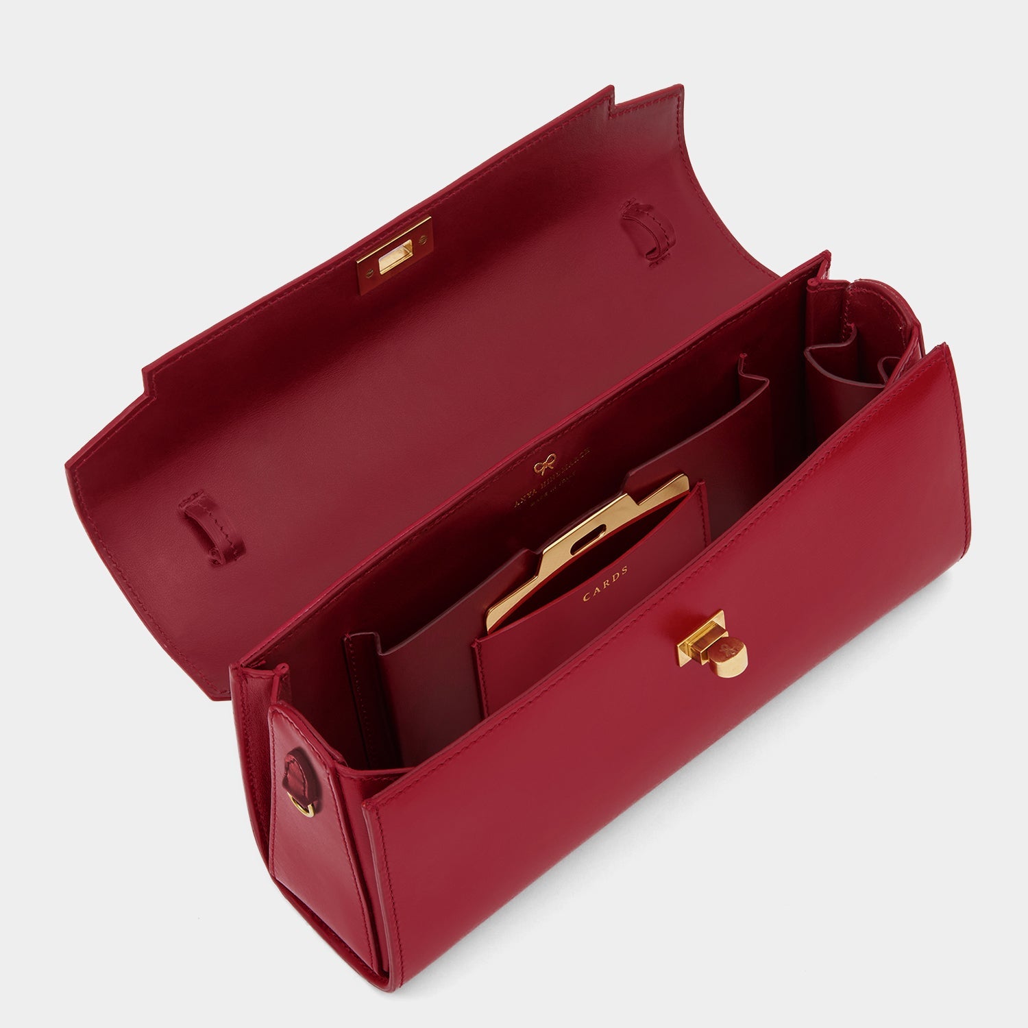 Mortimer Clutch -

          
            Calf Leather in Vampire Red -
          

          Anya Hindmarch EU
