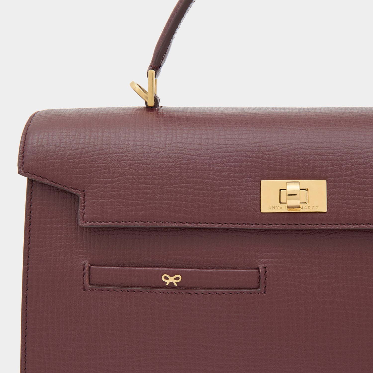 Mortimer Top Handle -

          
            Crosshatch Leather in Barolo Red  -
          

          Anya Hindmarch EU
