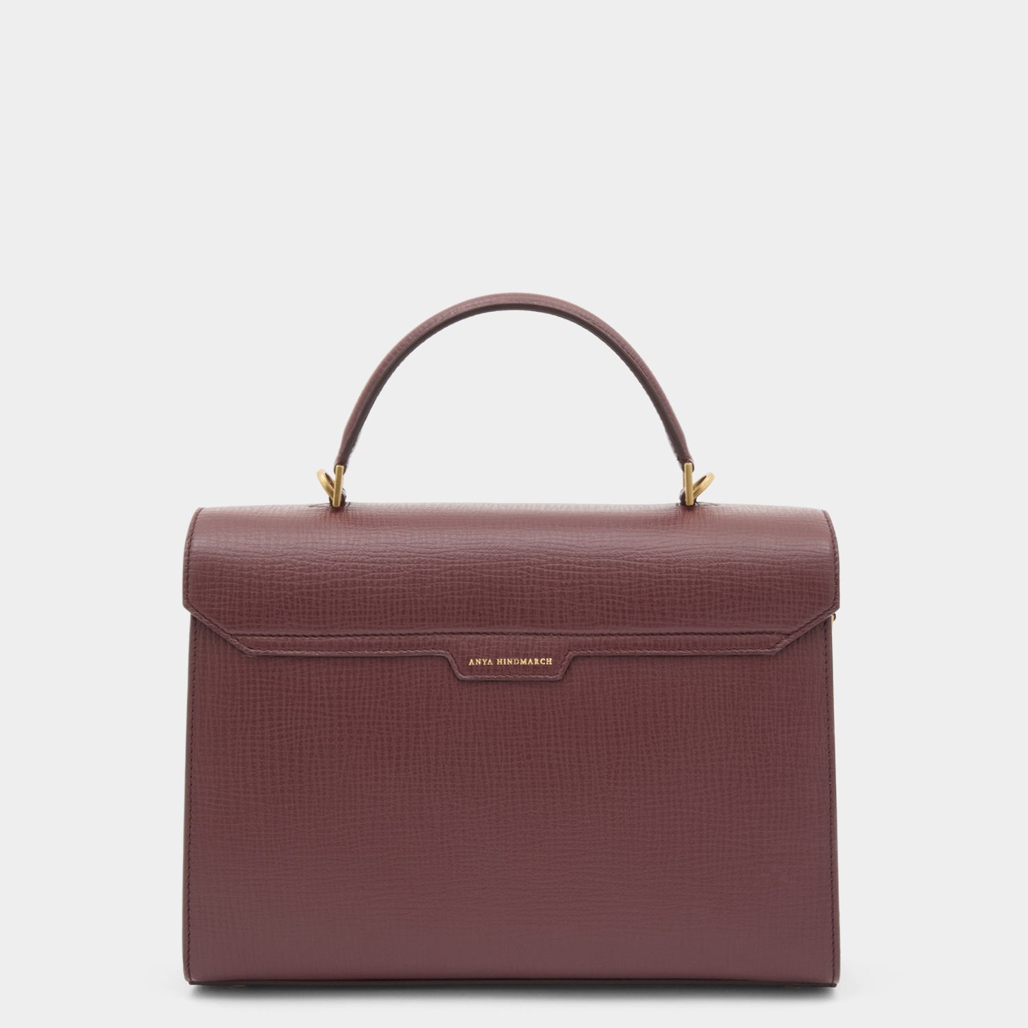 Mortimer Top Handle -

          
            Crosshatch Leather in Barolo Red  -
          

          Anya Hindmarch EU

