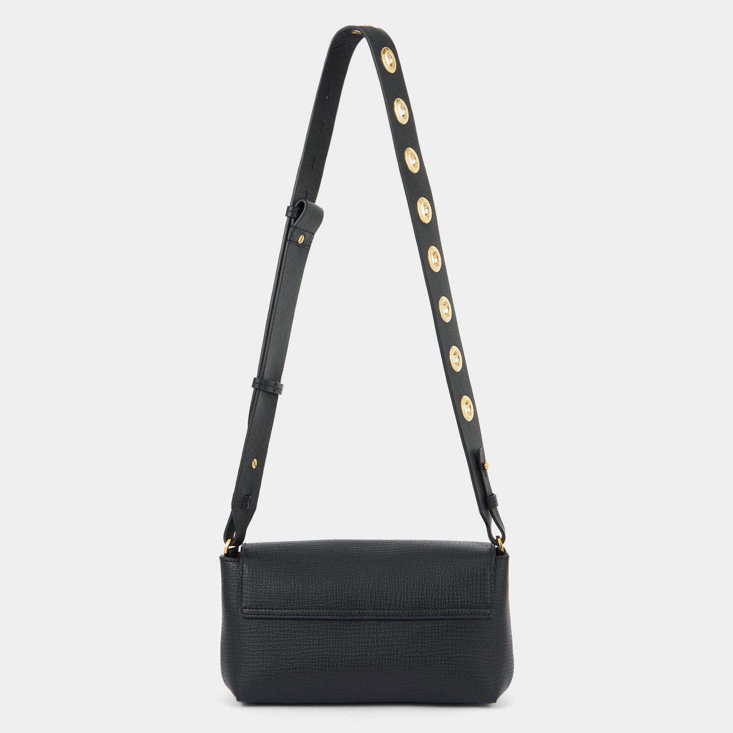 Mortimer Eyelet Cross-body -

          
            Crosshatch Leather in Black -
          

          Anya Hindmarch EU
