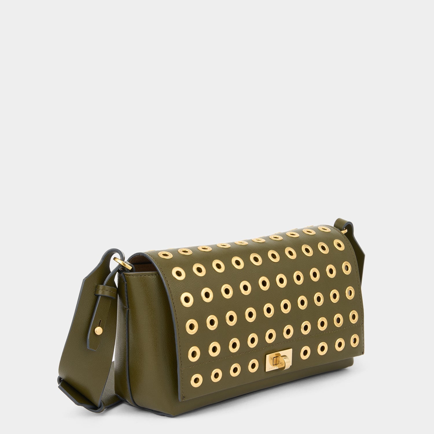 Mortimer Eyelet Cross-body -

          
            Smooth Leather in Bonsai Green -
          

          Anya Hindmarch EU
