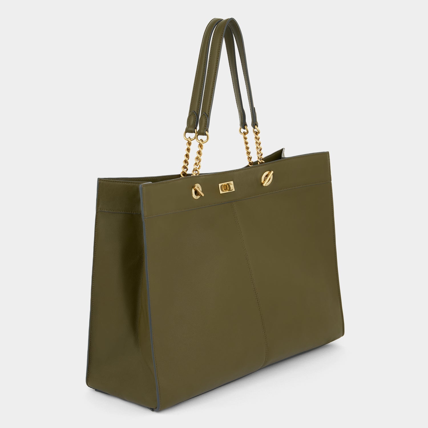 Mortimer Eyelet Chain Tote -

          
            Capra Leather in Bonsai Green -
          

          Anya Hindmarch EU
