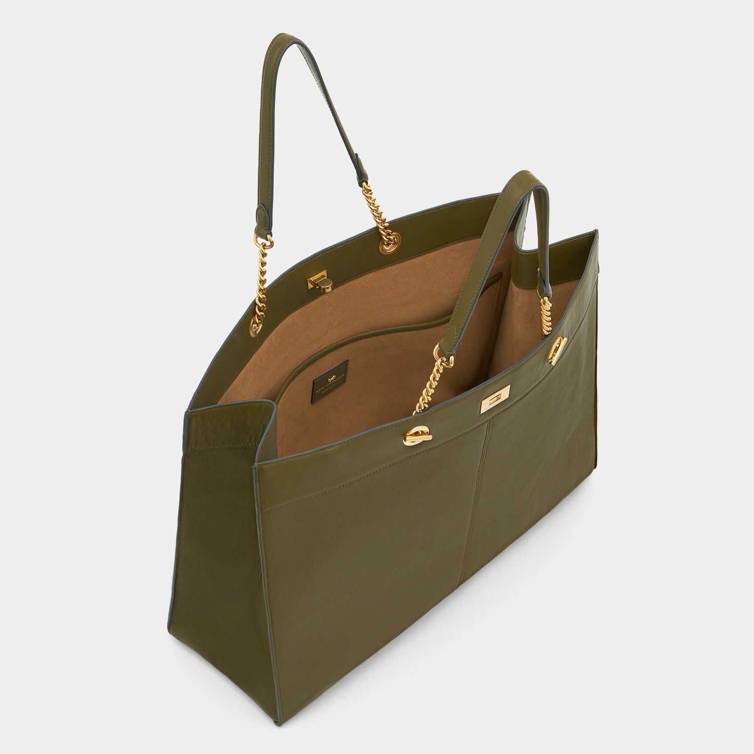 Mortimer Eyelet Chain Tote -

          
            Capra Leather in Bonsai Green -
          

          Anya Hindmarch EU
