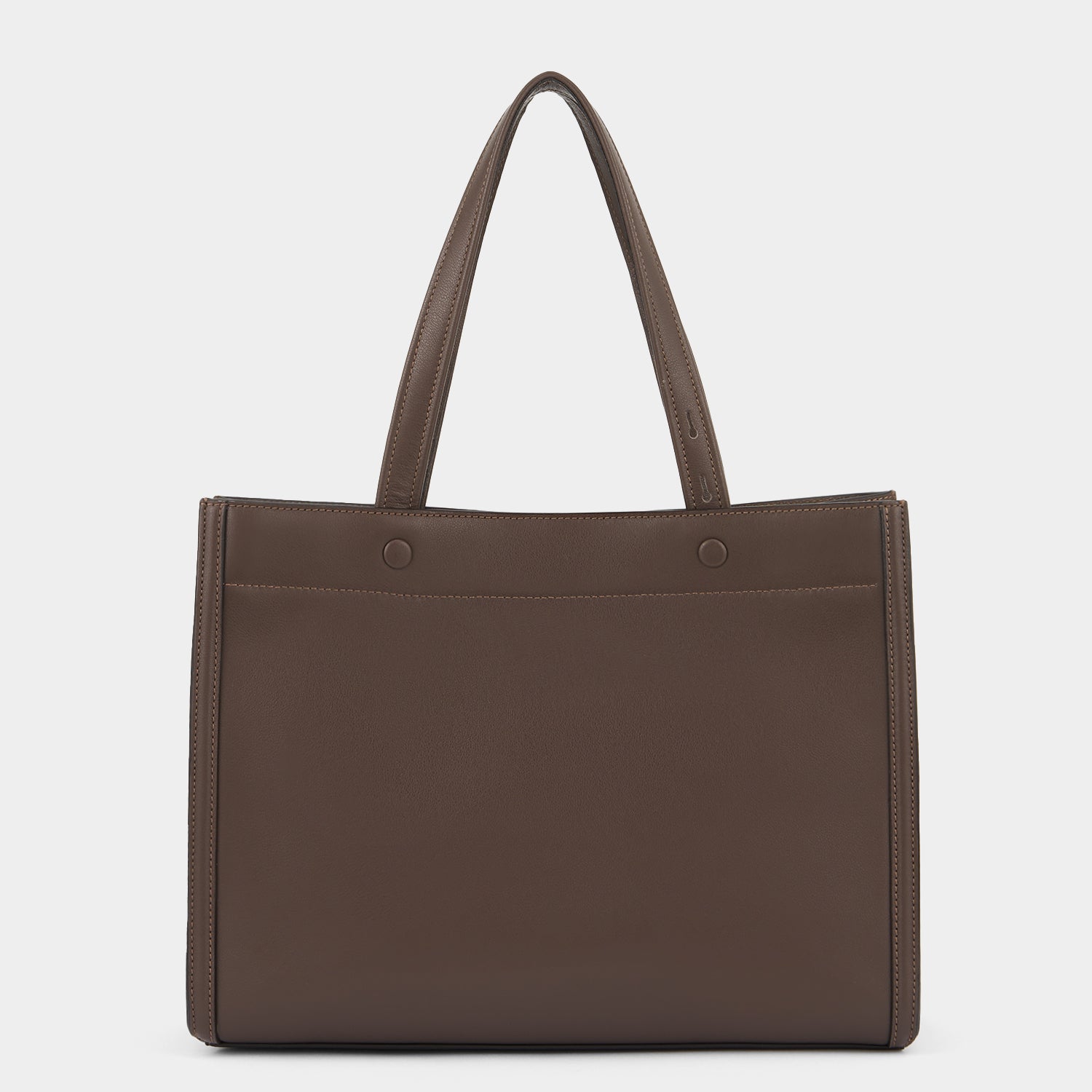 Mortimer Perforated Small Tote -

          
            Smooth Leather in Truffle Brown -
          

          Anya Hindmarch EU
