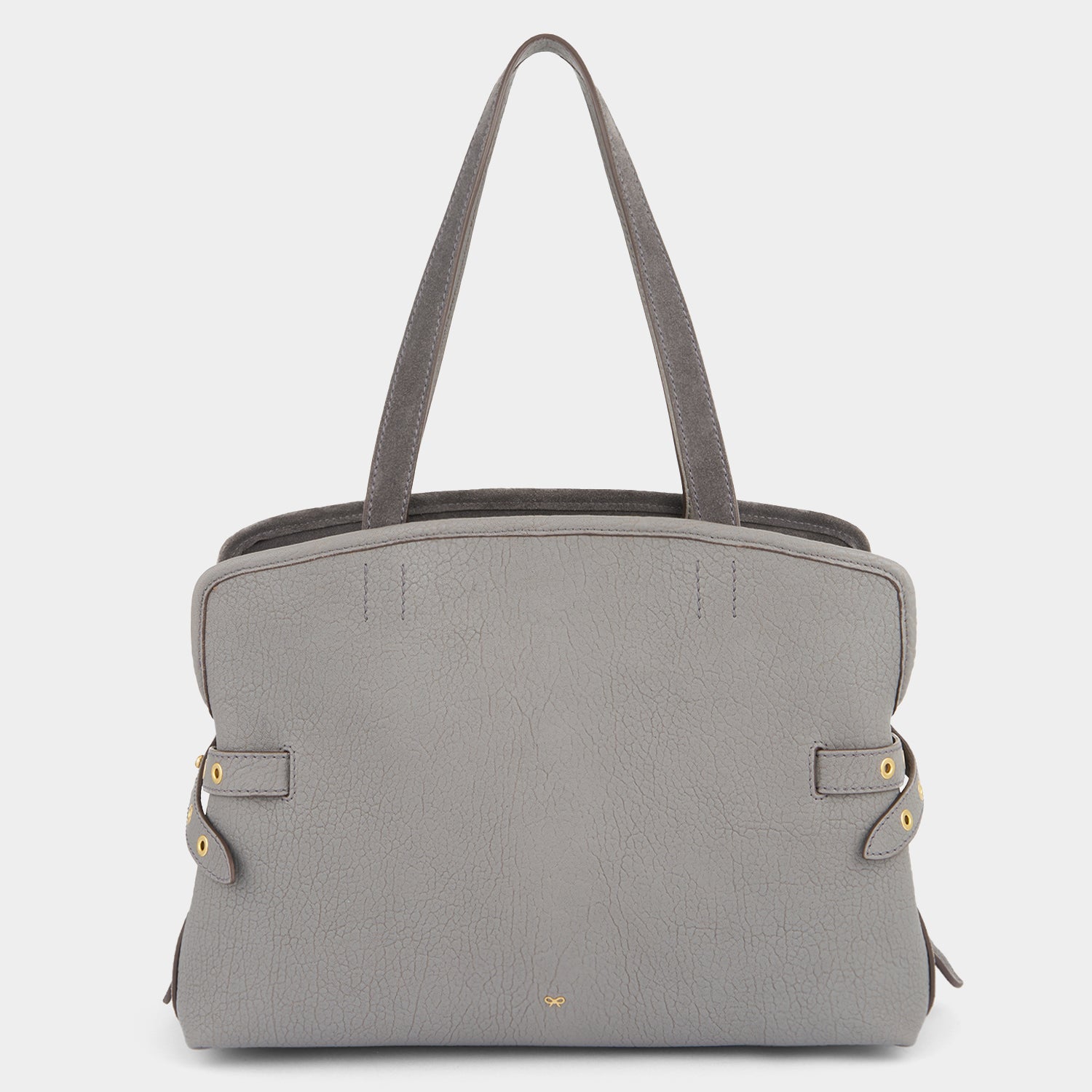 Wilson Eyelet Shoulder Bag -

          
            Suede Leather in Stone Grey -
          

          Anya Hindmarch EU
