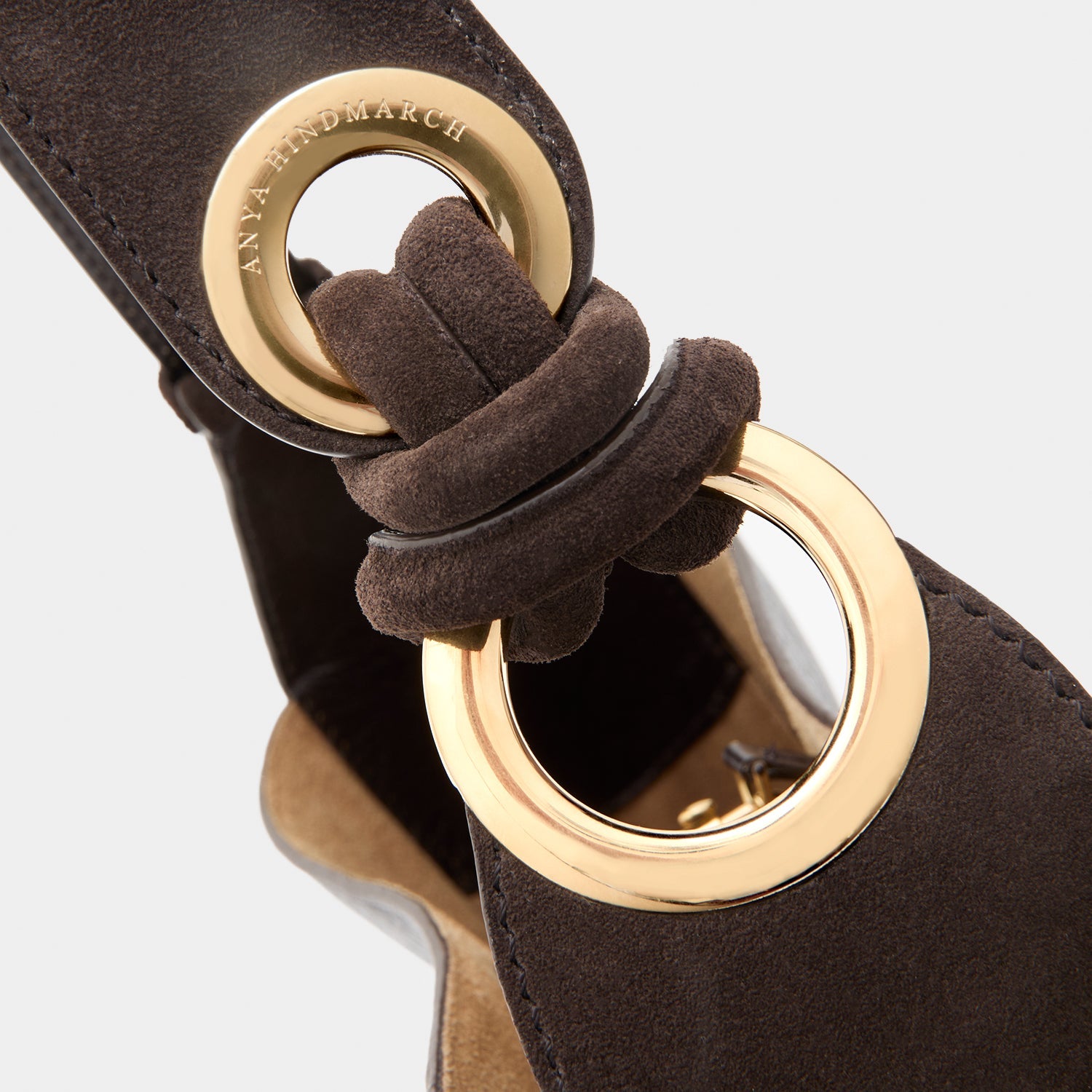 Ringo Shoulder Bag -

          
            Suede Leather in Truffle Brown -
          

          Anya Hindmarch EU
