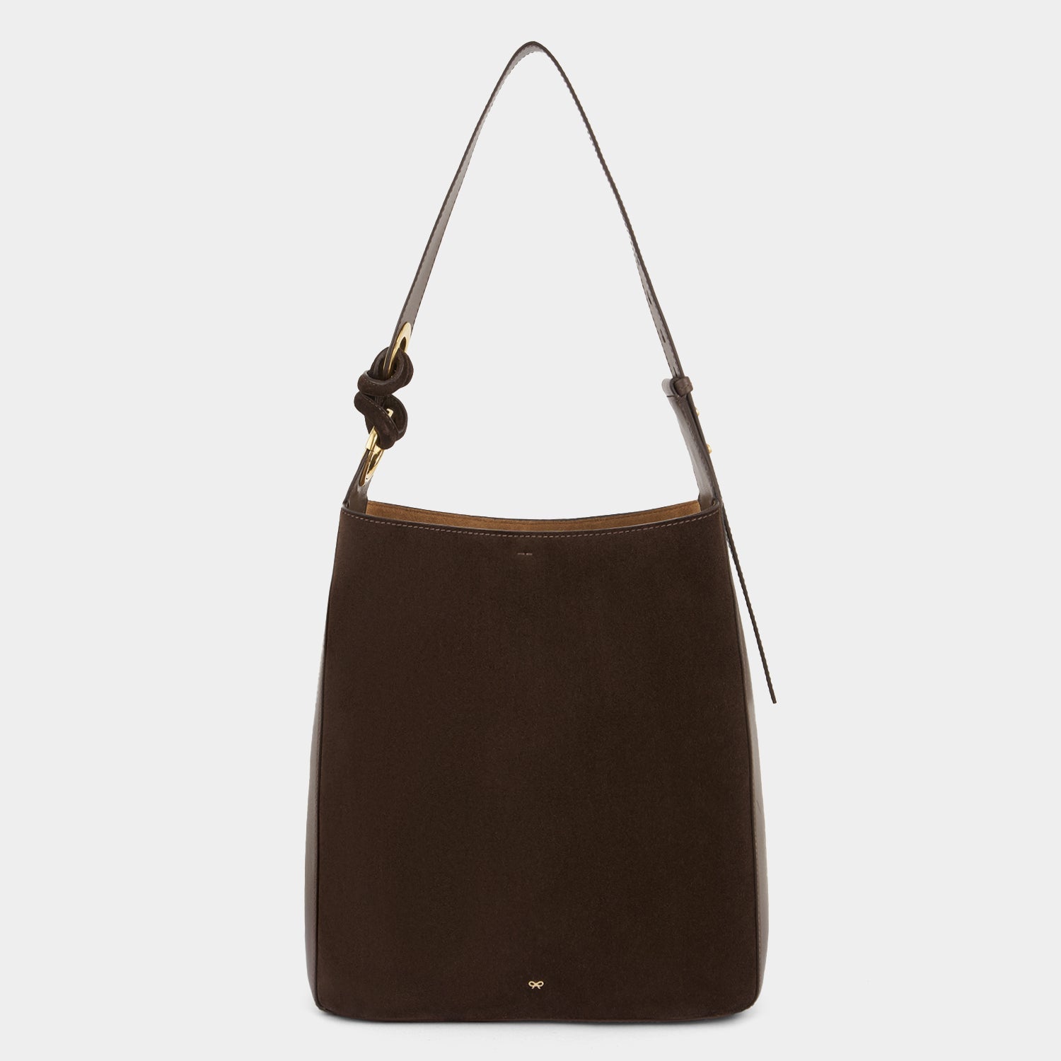 Ringo Shoulder Bag -

          
            Suede Leather in Truffle Brown -
          

          Anya Hindmarch EU
