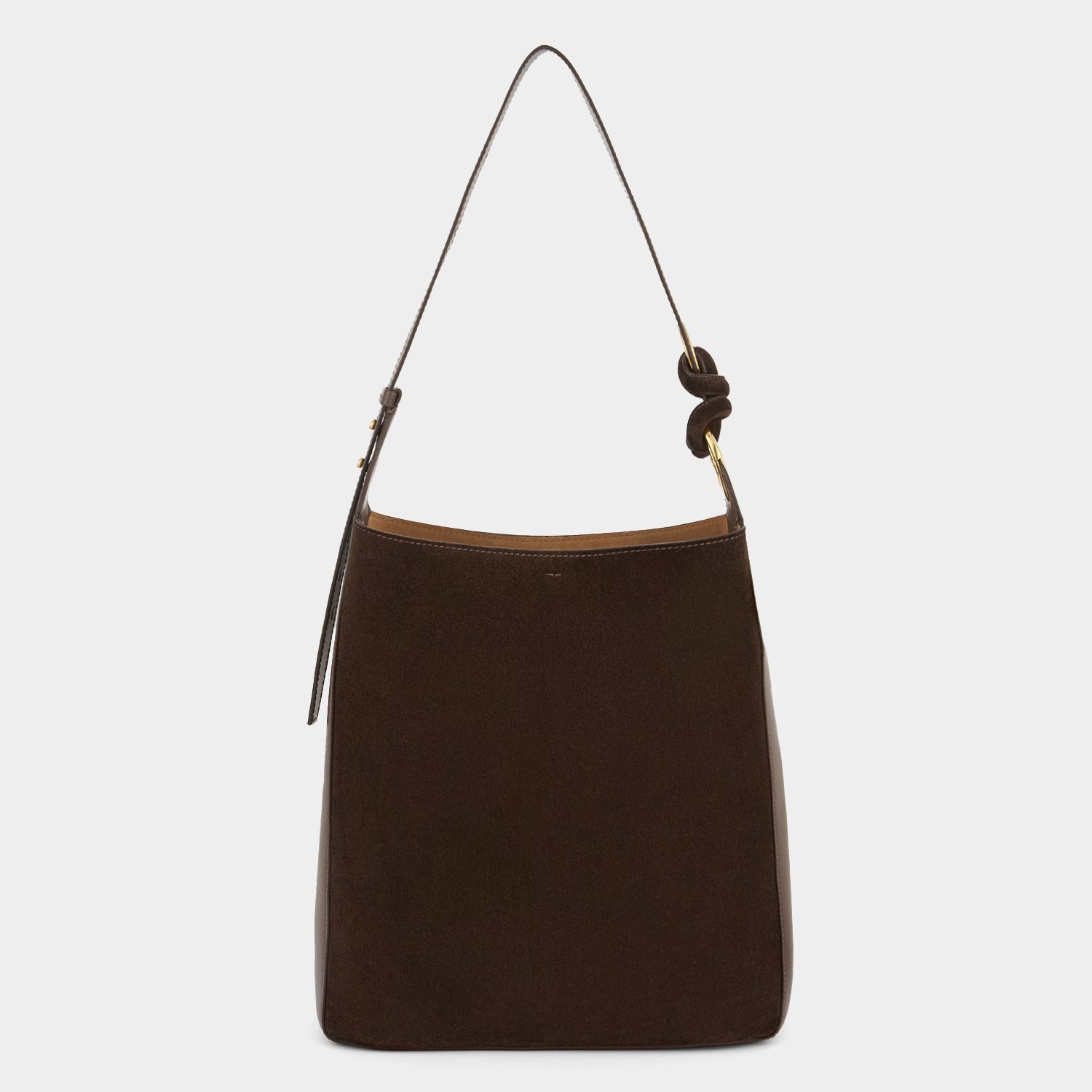 Ringo Shoulder Bag -

          
            Suede Leather in Truffle Brown -
          

          Anya Hindmarch EU
