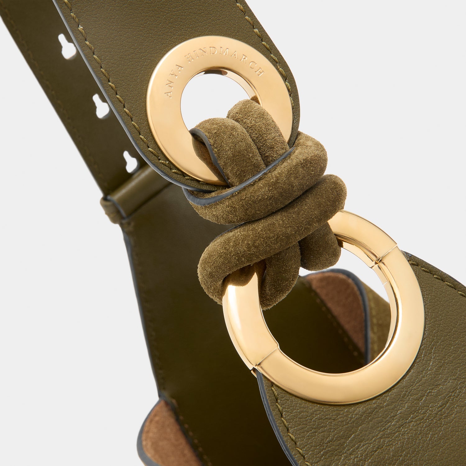 Ringo Shoulder Bag -

          
            Suede Leather in Bonsai Green -
          

          Anya Hindmarch EU
