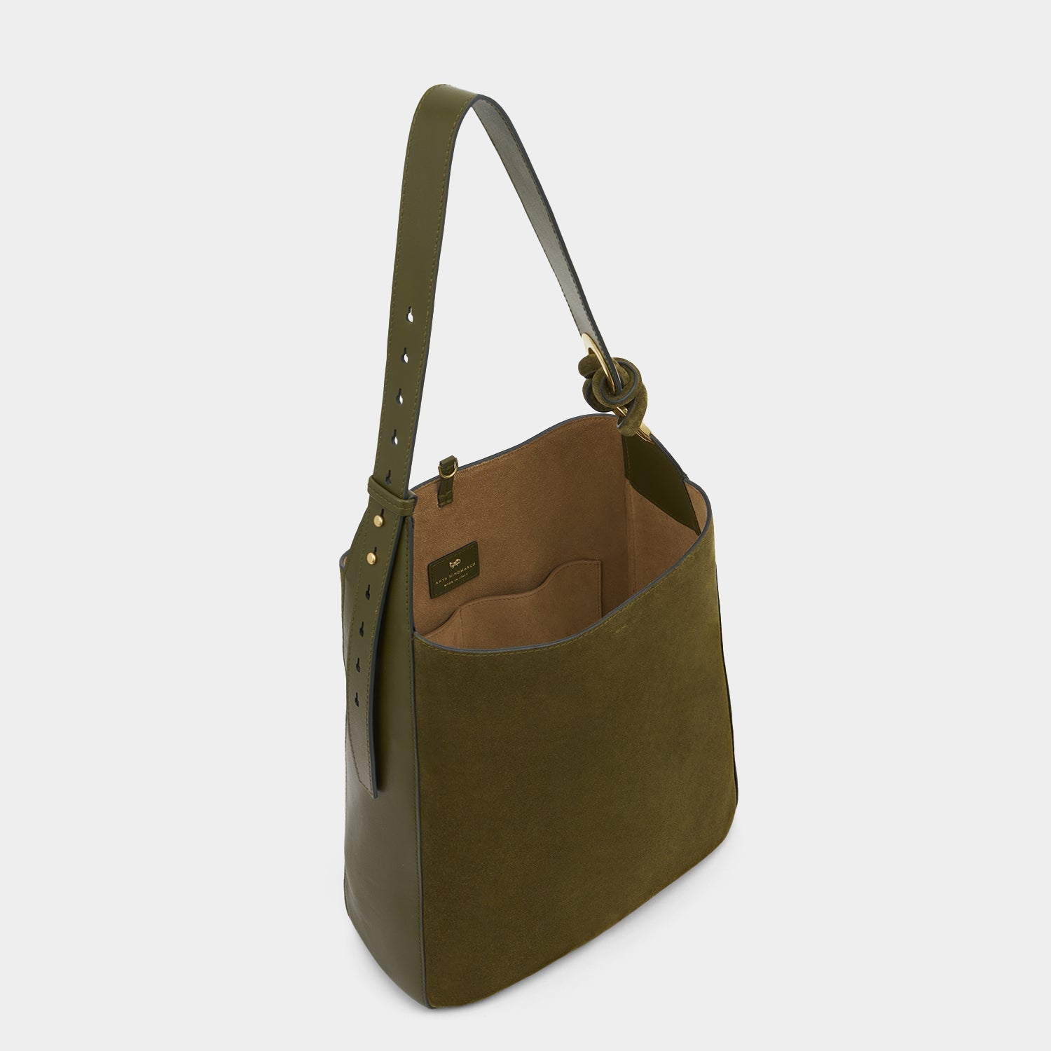 Ringo Shoulder Bag -

          
            Suede Leather in Bonsai Green -
          

          Anya Hindmarch EU
