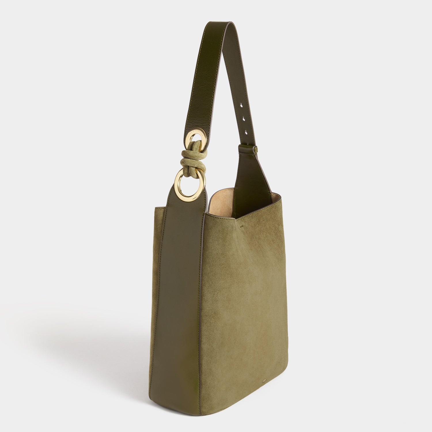 Ringo Shoulder Bag -

          
            Suede Leather in Bonsai Green -
          

          Anya Hindmarch EU
