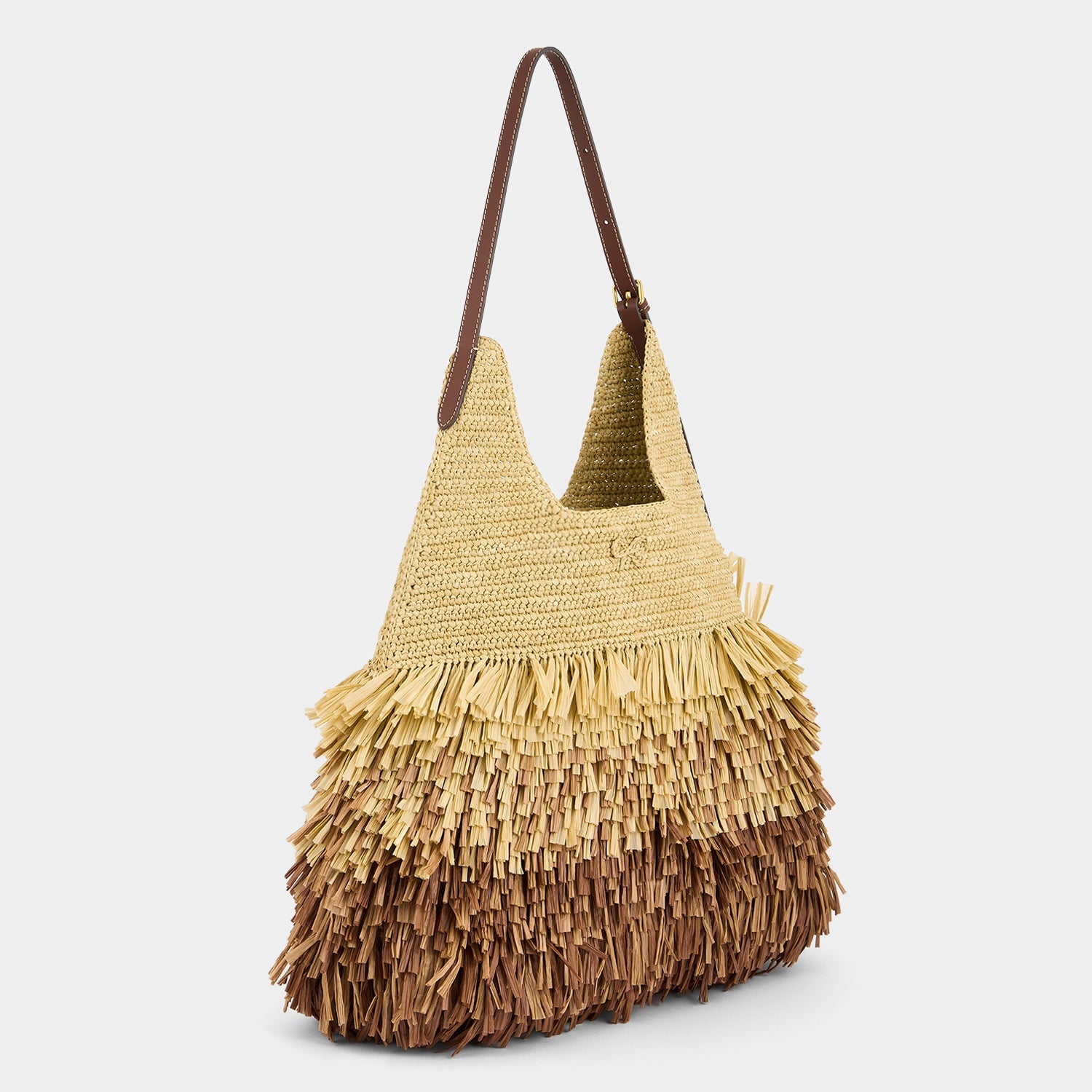 Degrade Bag Shag in Natural Raffia by anya hindmarch