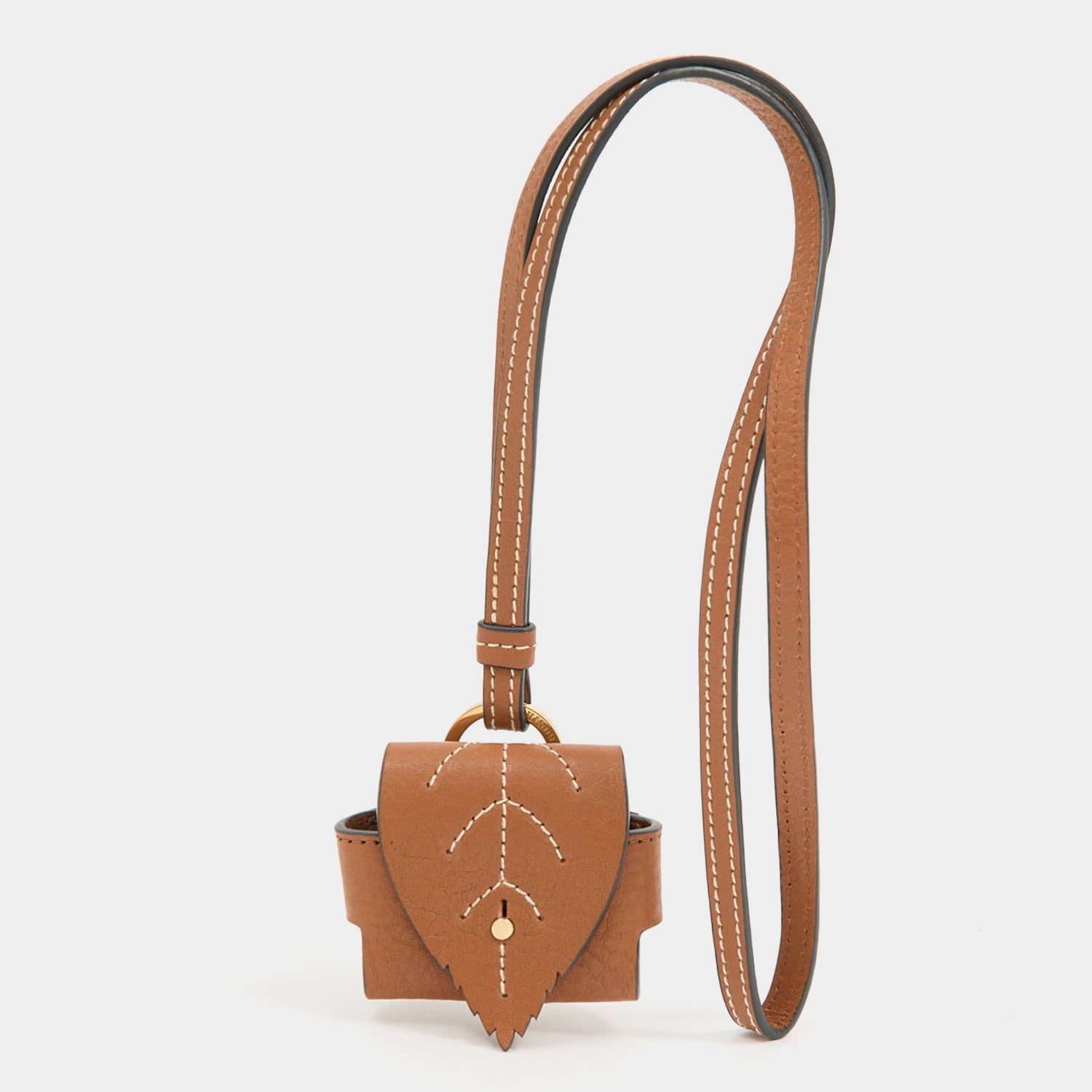 RTN Earphone Case -

          
            Natural Grain Leather in Pecan -
          

          Anya Hindmarch EU
