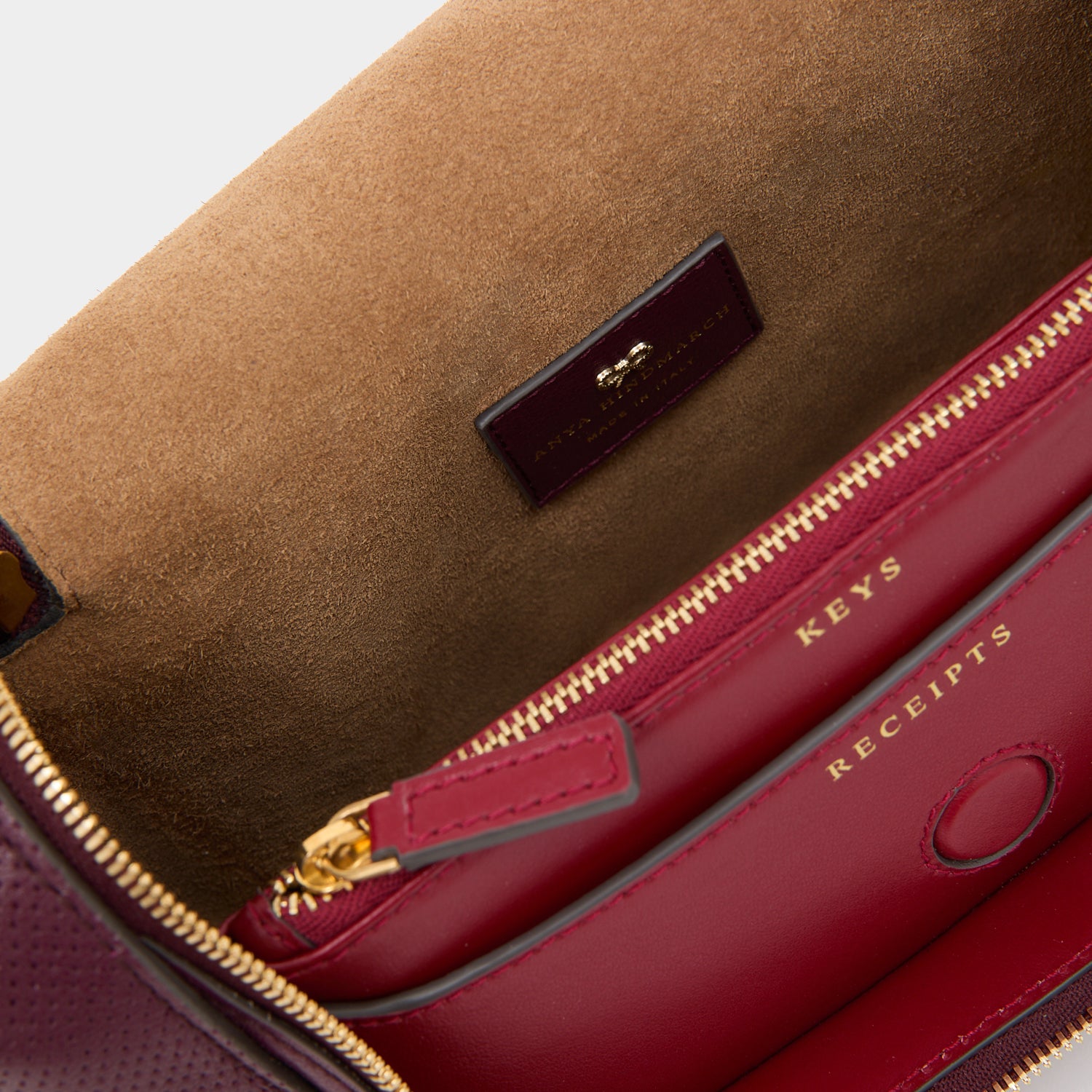 Vere Perforated Small Cross-body -

          
            Perforated Leather in Orchid Purple -
          

          Anya Hindmarch EU

