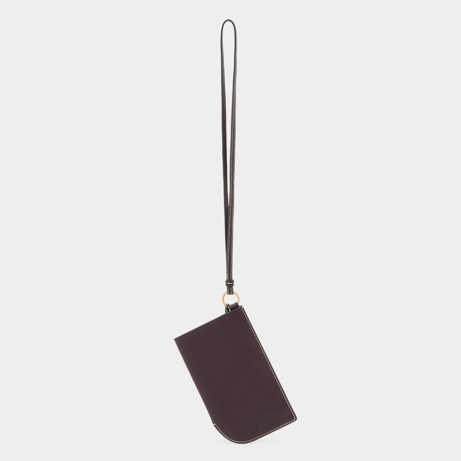RTN Strap Phone Pouch -

          
            Natural Grain Leather in Grape Purple -
          

          Anya Hindmarch EU

