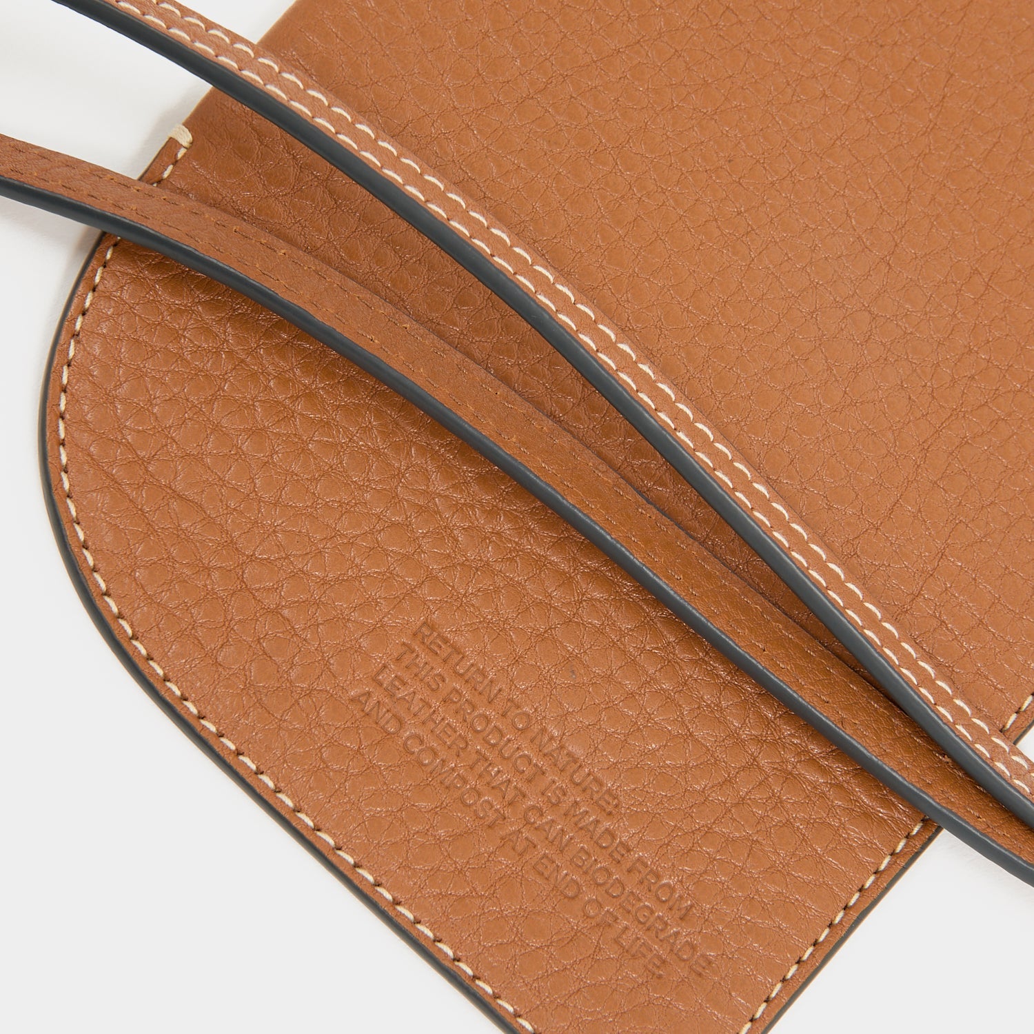 RTN Phone Pouch -

          
            Natural Grain Leather in Pecan -
          

          Anya Hindmarch EU

