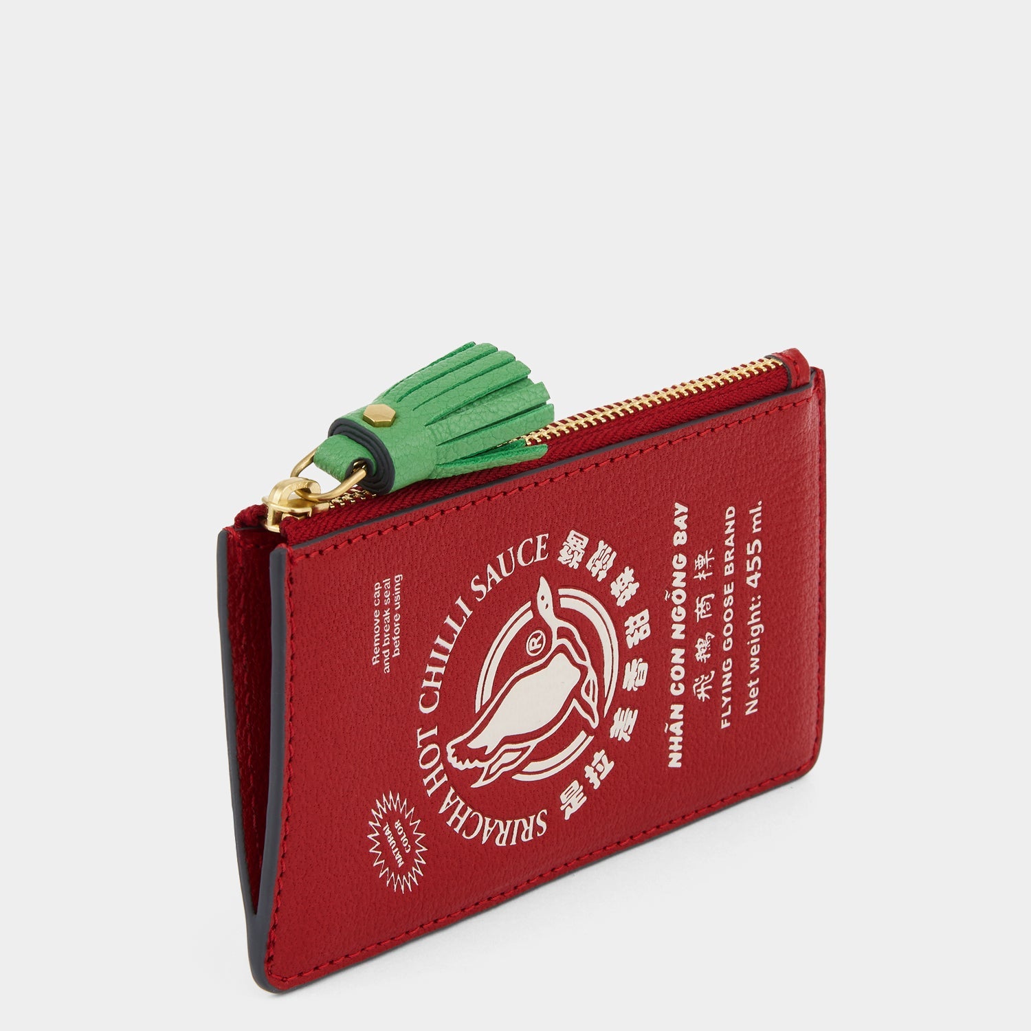 Anya Brands Flying Goose Sriracha Zip Card Case -

          
            Smooth Leather in Russet Red -
          

          Anya Hindmarch EU

