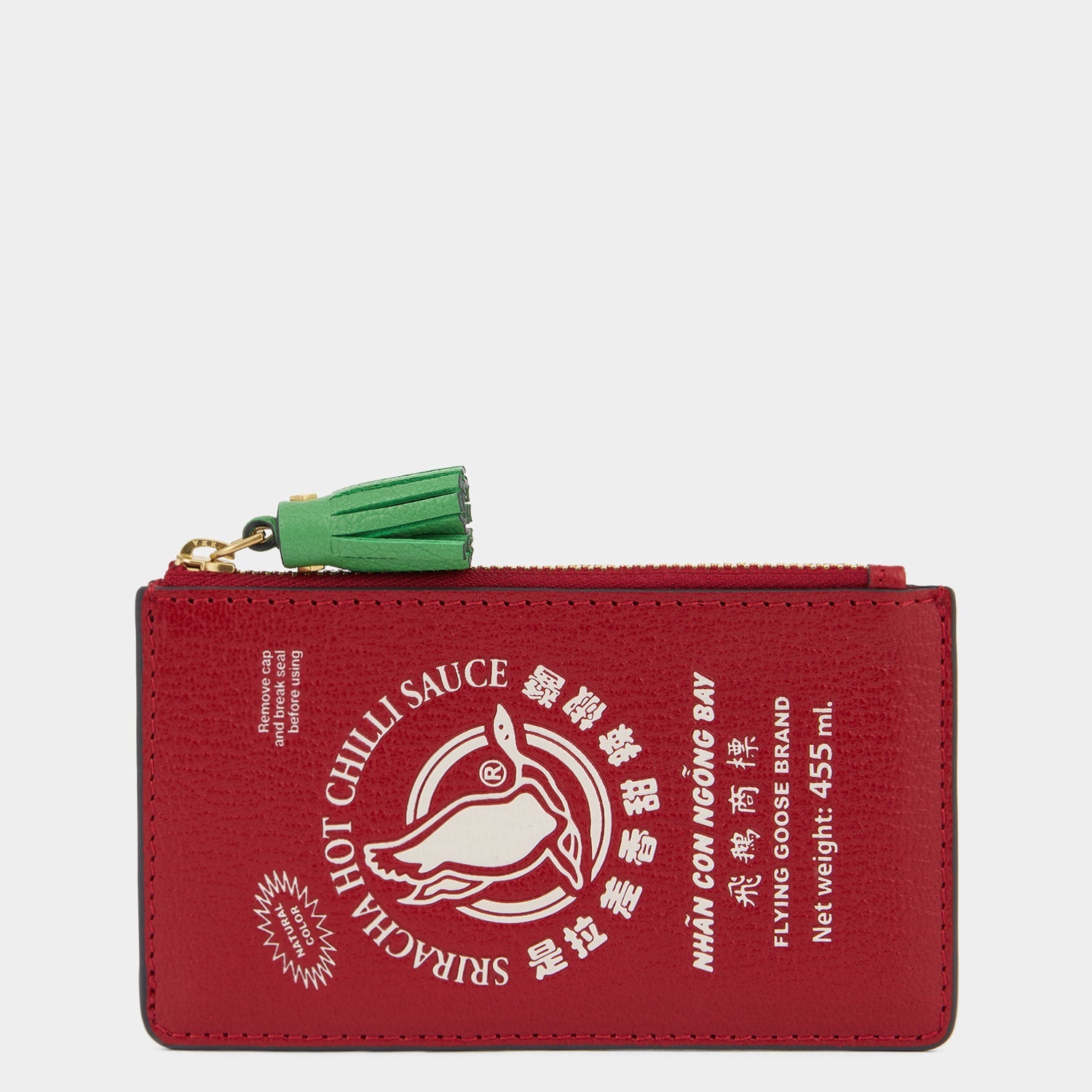 Anya Brands Flying Goose Sriracha Zip Card Case -

          
            Smooth Leather in Russet Red -
          

          Anya Hindmarch EU
