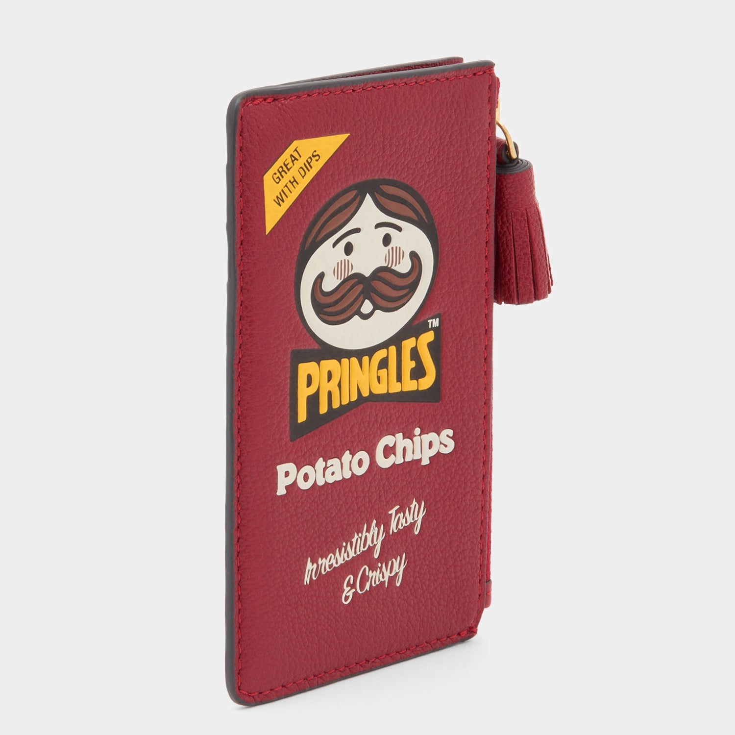 Anya Brands Pringles Zip Card Case -

          
            Smooth Leather in Vampire Red -
          

          Anya Hindmarch EU

