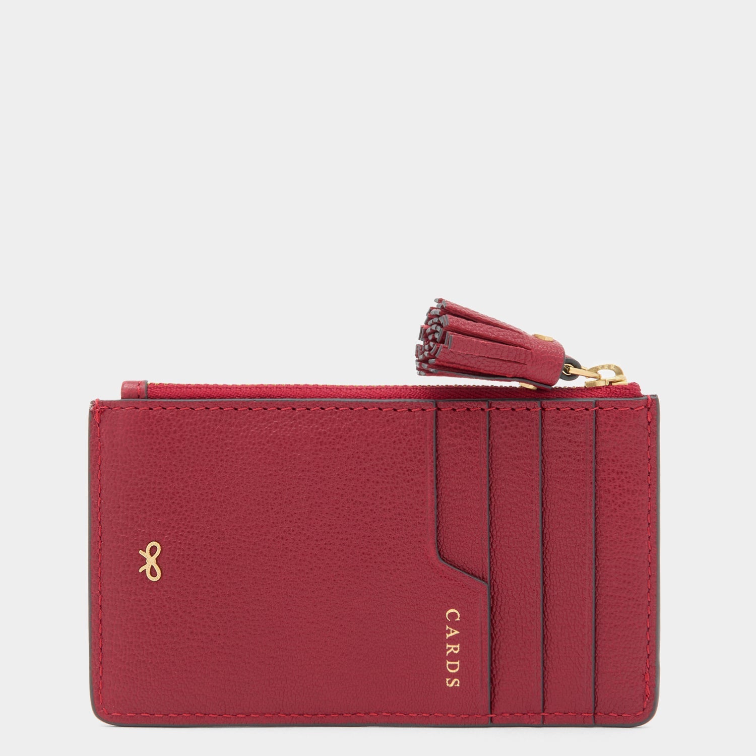 Anya Brands Pringles Zip Card Case -

          
            Smooth Leather in Vampire Red -
          

          Anya Hindmarch EU
