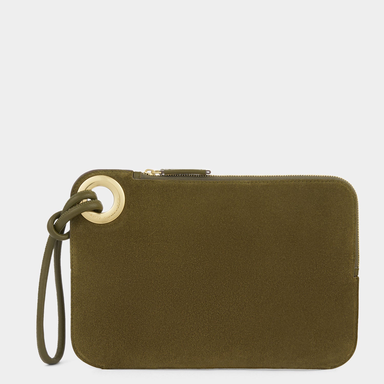Ringo Clutch -

          
            Suede Leather in Bonsai Green -
          

          Anya Hindmarch EU
