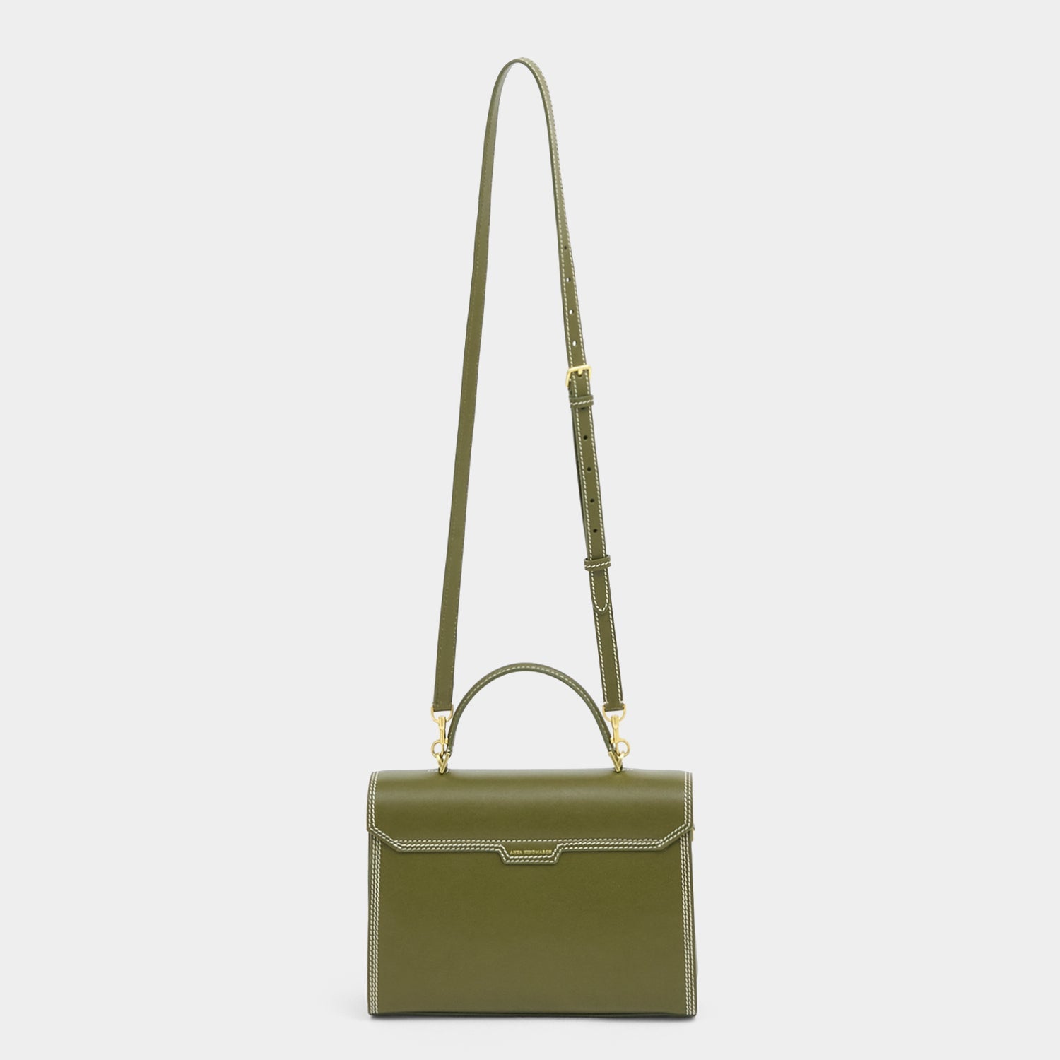 Mortimer Stitch Top Handle -

          
            Suede Leather in Bonsai Green -
          

          Anya Hindmarch EU

