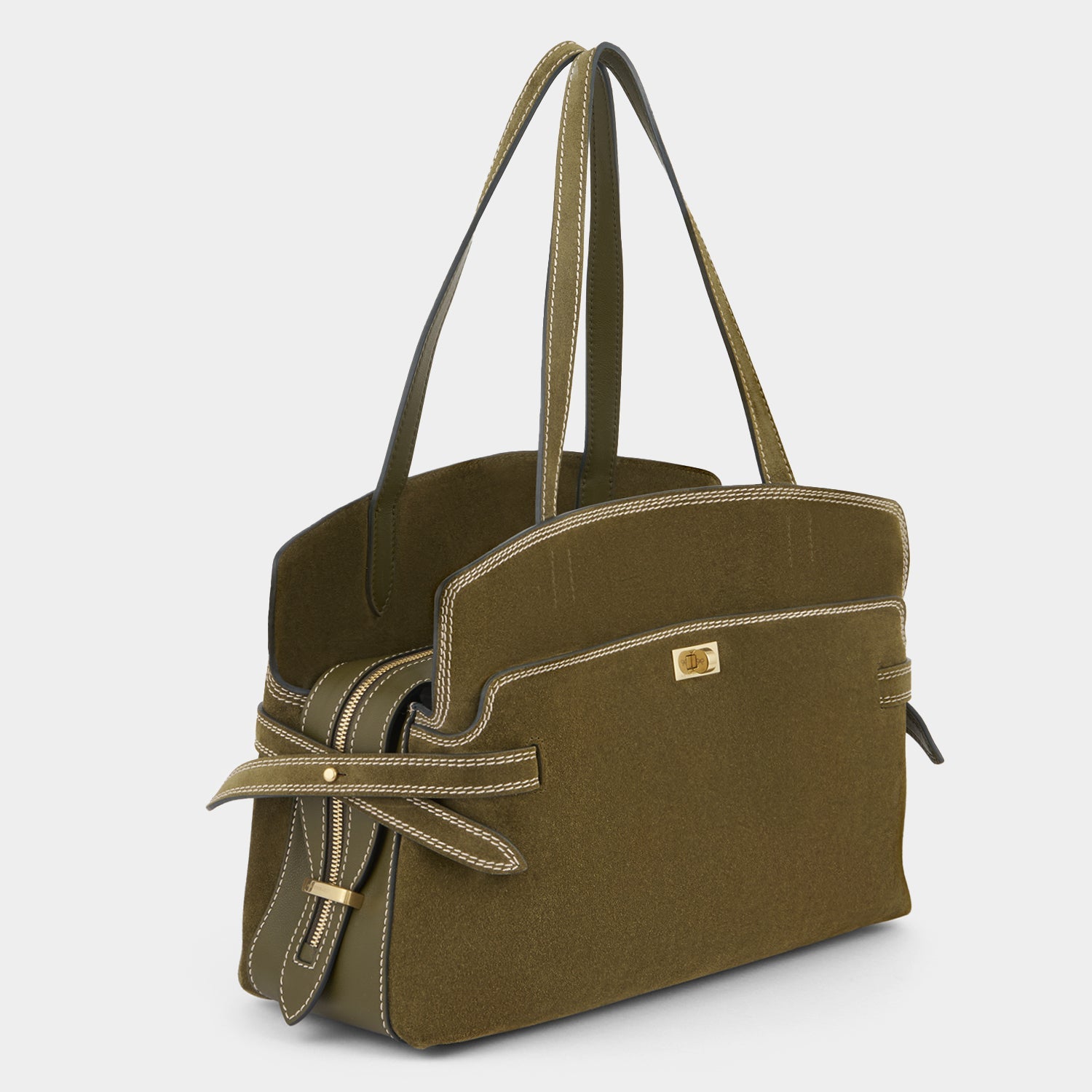 Wilson Stitch Shoulder Bag -

          
            Suede Leather in Bonsai Green -
          

          Anya Hindmarch EU
