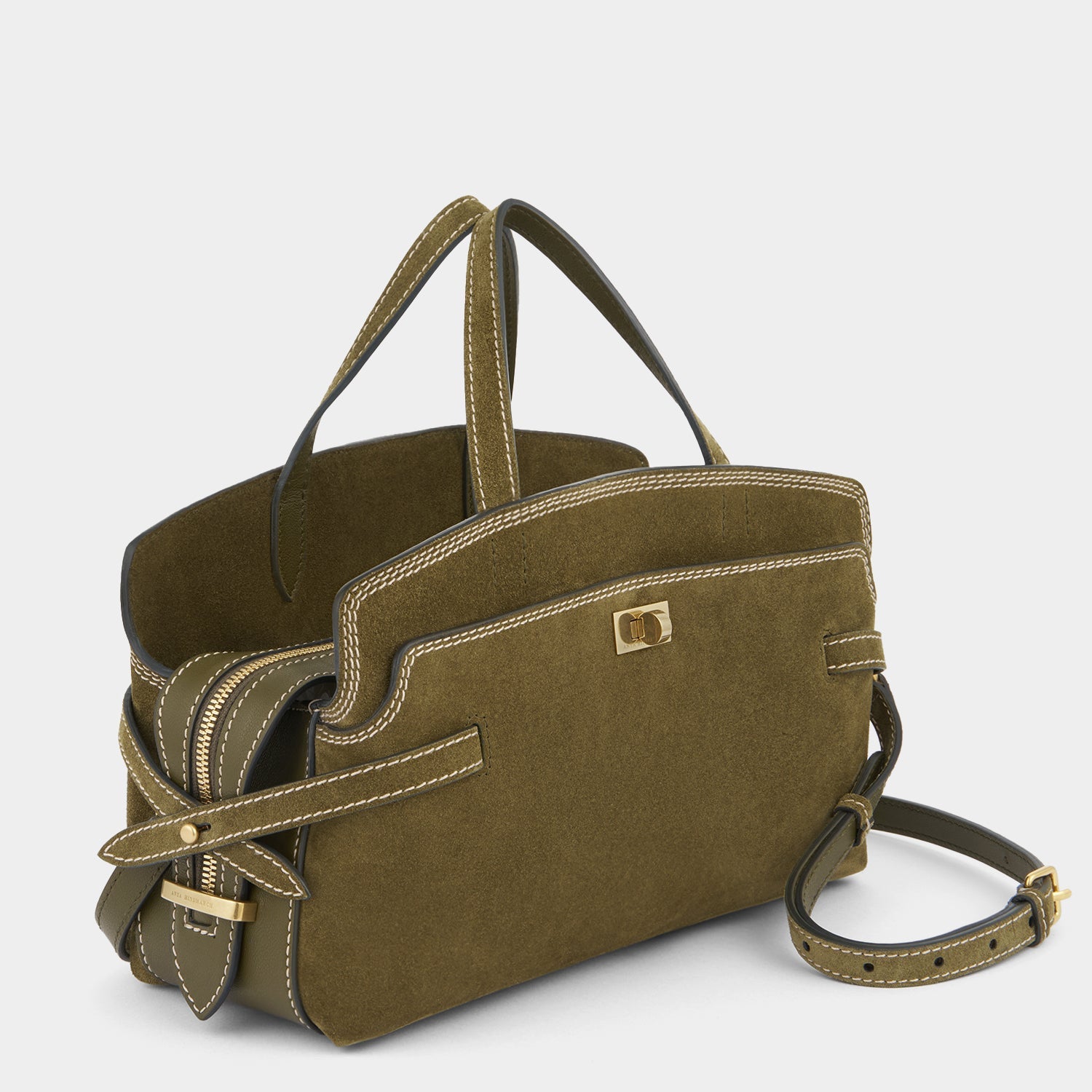 Wilson Stitch Cross-body -

          
            Suede in Bonsai Green -
          

          Anya Hindmarch EU
