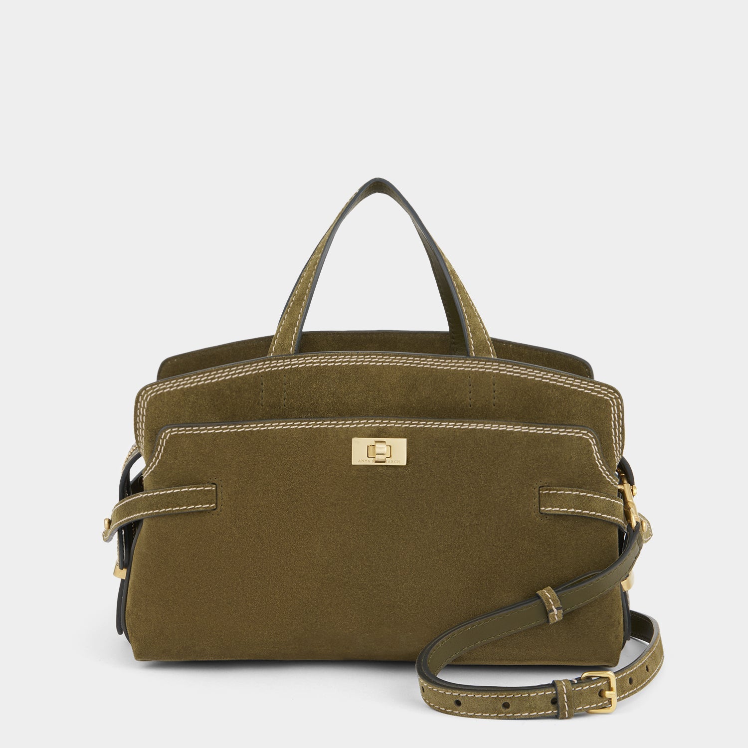 Wilson Stitch Cross-body -

          
            Suede in Bonsai Green -
          

          Anya Hindmarch EU
