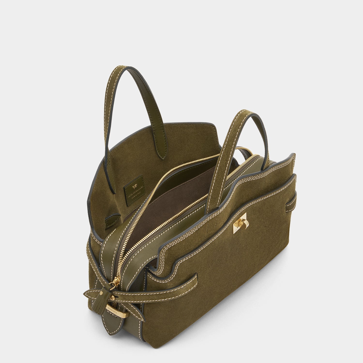 Wilson Stitch Cross-body -

          
            Suede in Bonsai Green -
          

          Anya Hindmarch EU
