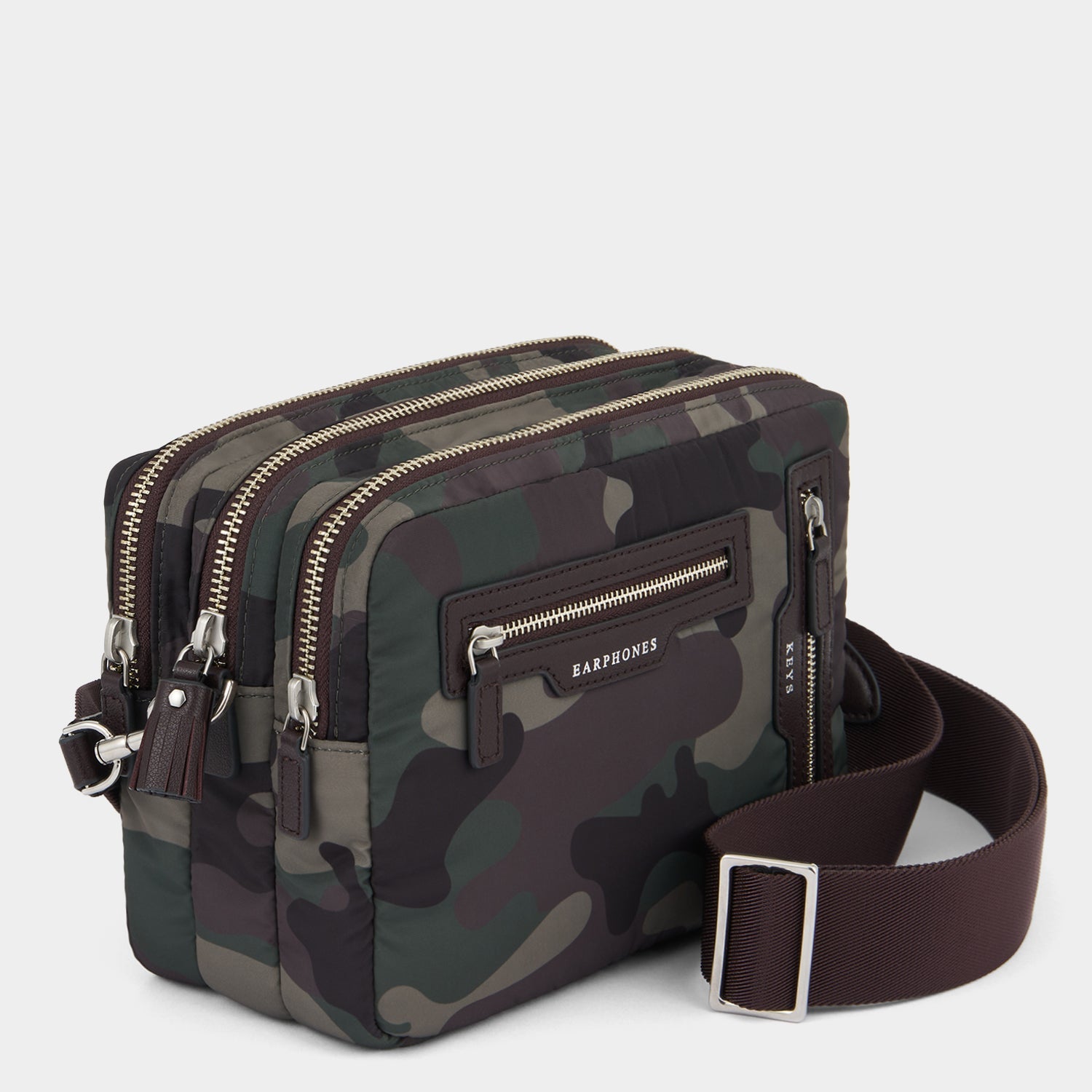 Camouflage Triple Zip Cross-body -

          
            Nylon in Camouflage -
          

          Anya Hindmarch EU
