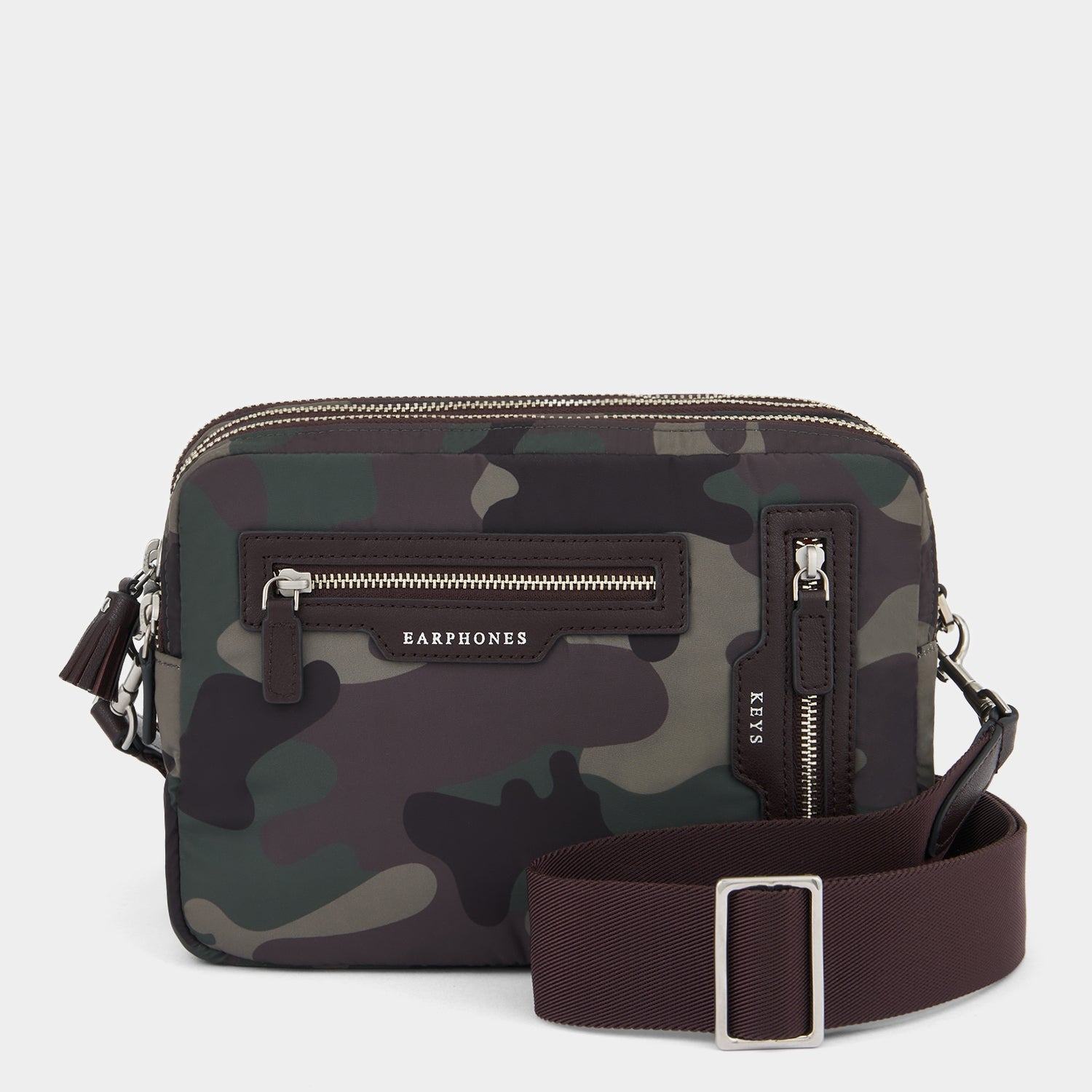 Camouflage Triple Zip Cross-body -

          
            Nylon in Camouflage -
          

          Anya Hindmarch EU
