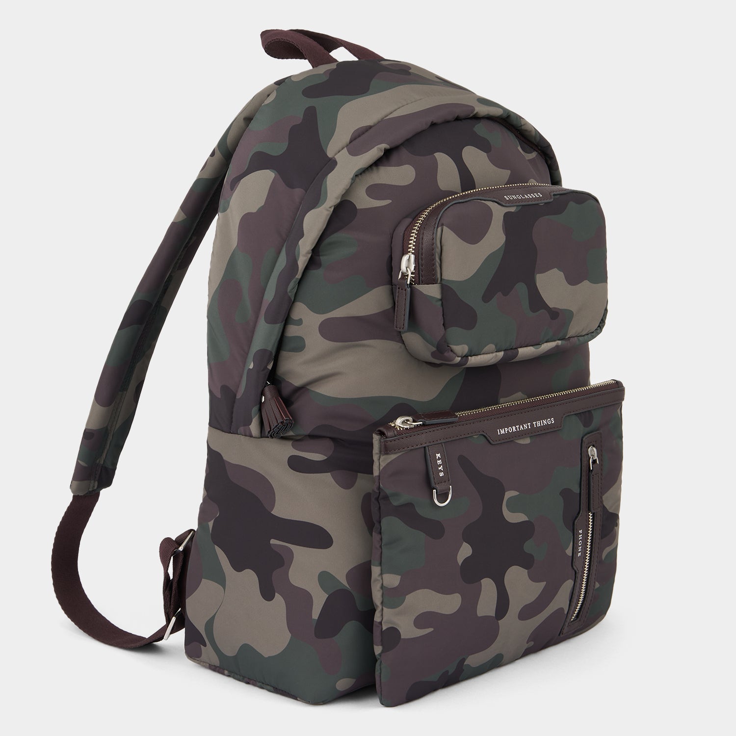 Camouflage Multi Pocket Backpack -

          
            Nylon in Camouflage -
          

          Anya Hindmarch EU
