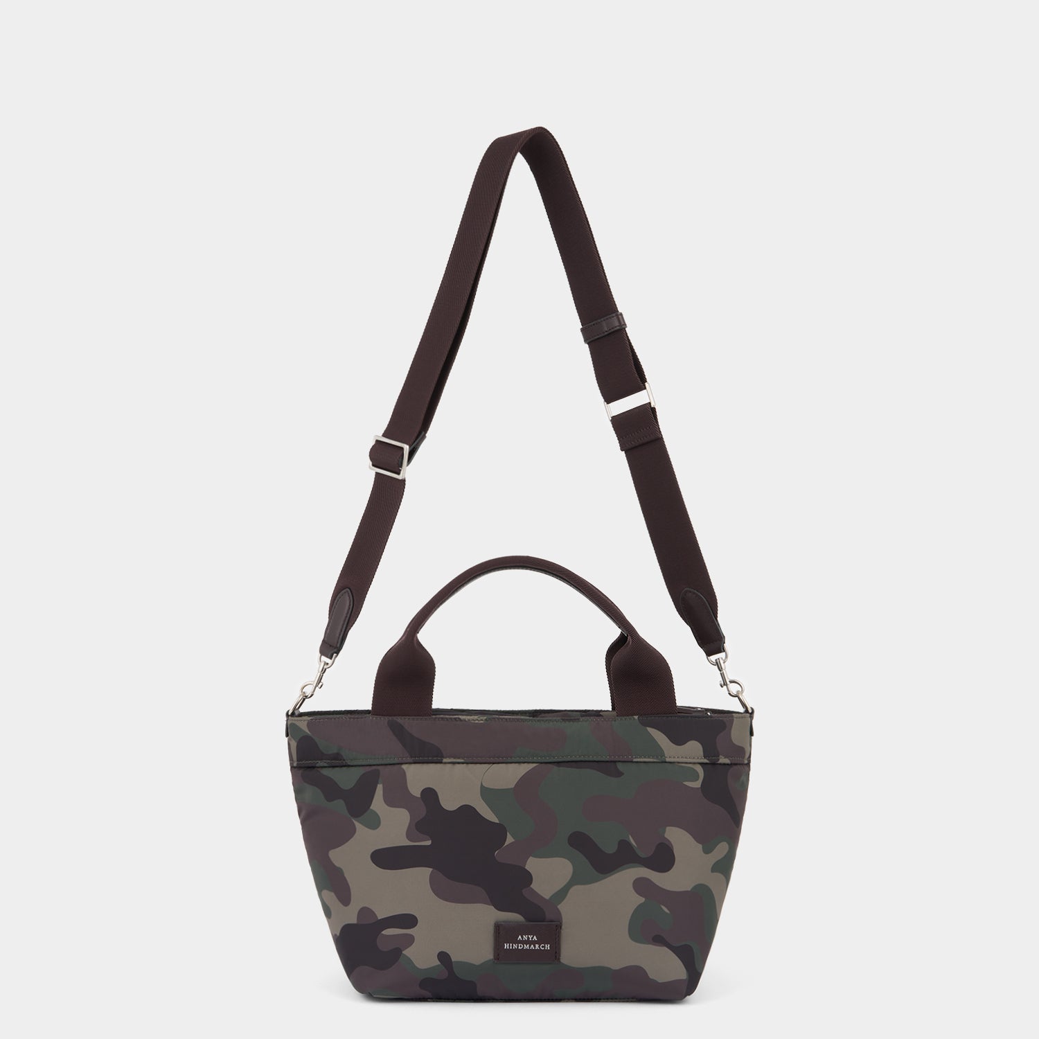 Camouflage E/W Multi Pocket Mini Cross-body Tote -

          
            Nylon in Camouflage -
          

          Anya Hindmarch EU
