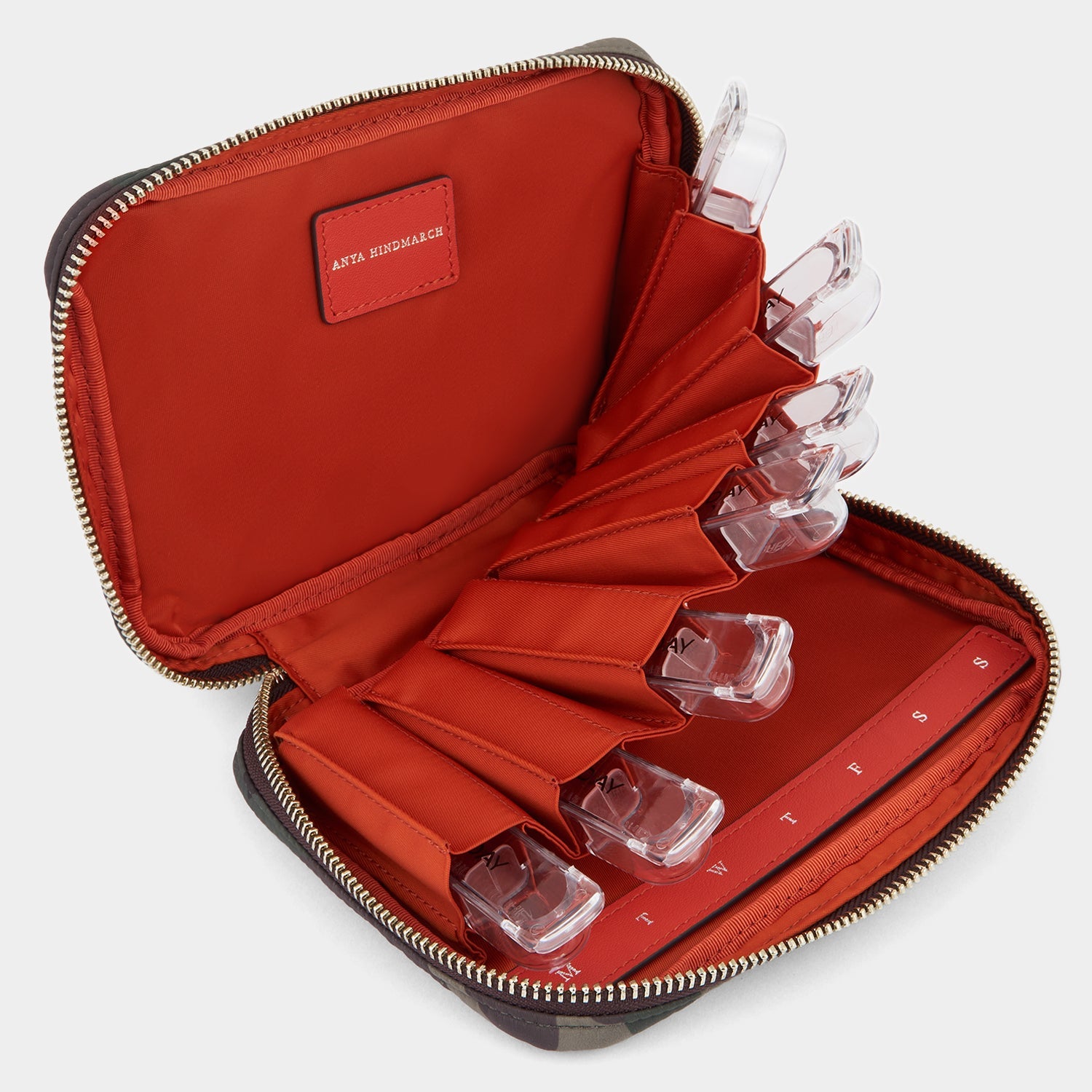 Camouflage Pills Box -

          
            Nylon in Camouflage -
          

          Anya Hindmarch EU
