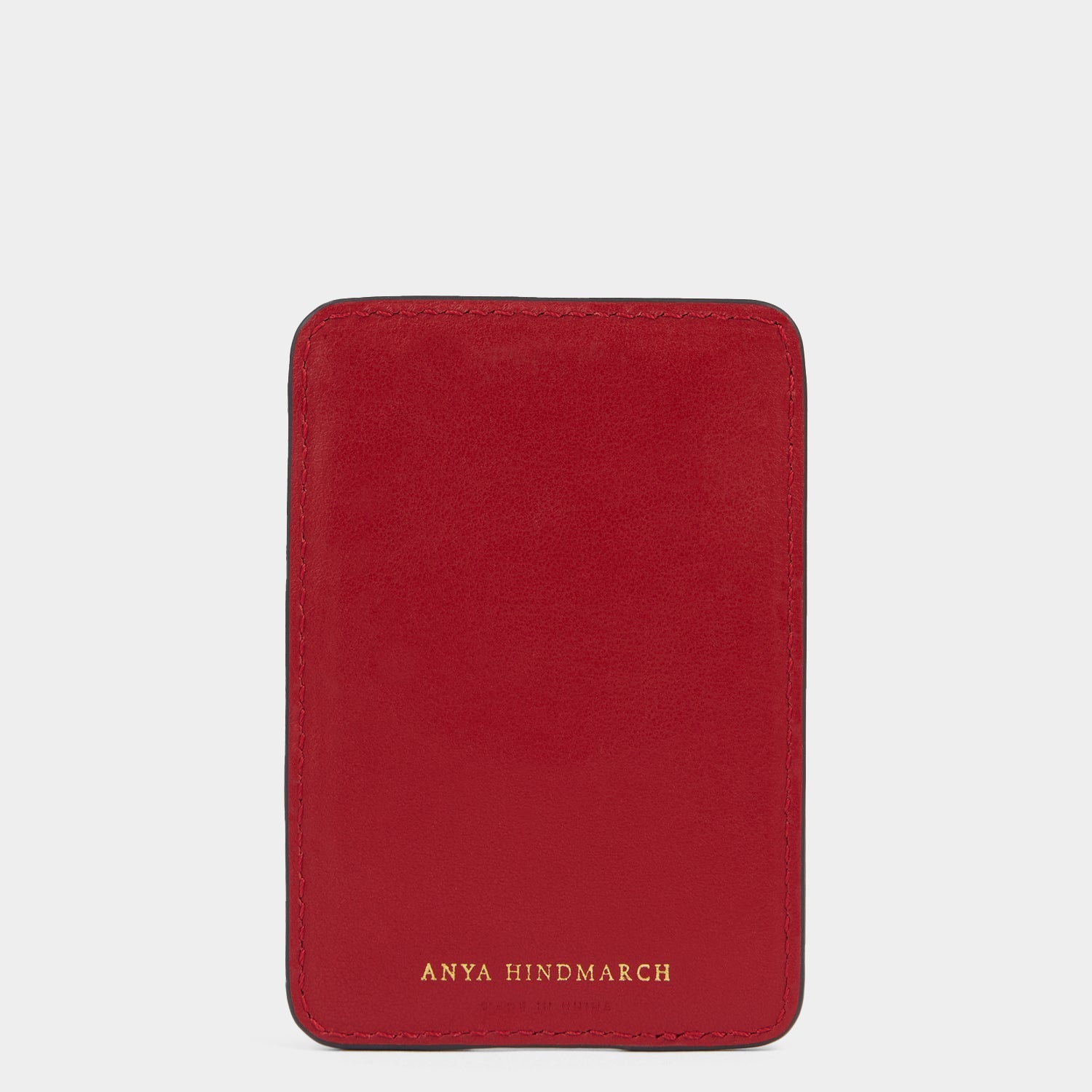Anya Brands Flying Goose Sriracha Magnetic Card Case -

          
            Smooth Leather in Russet Red -
          

          Anya Hindmarch EU
