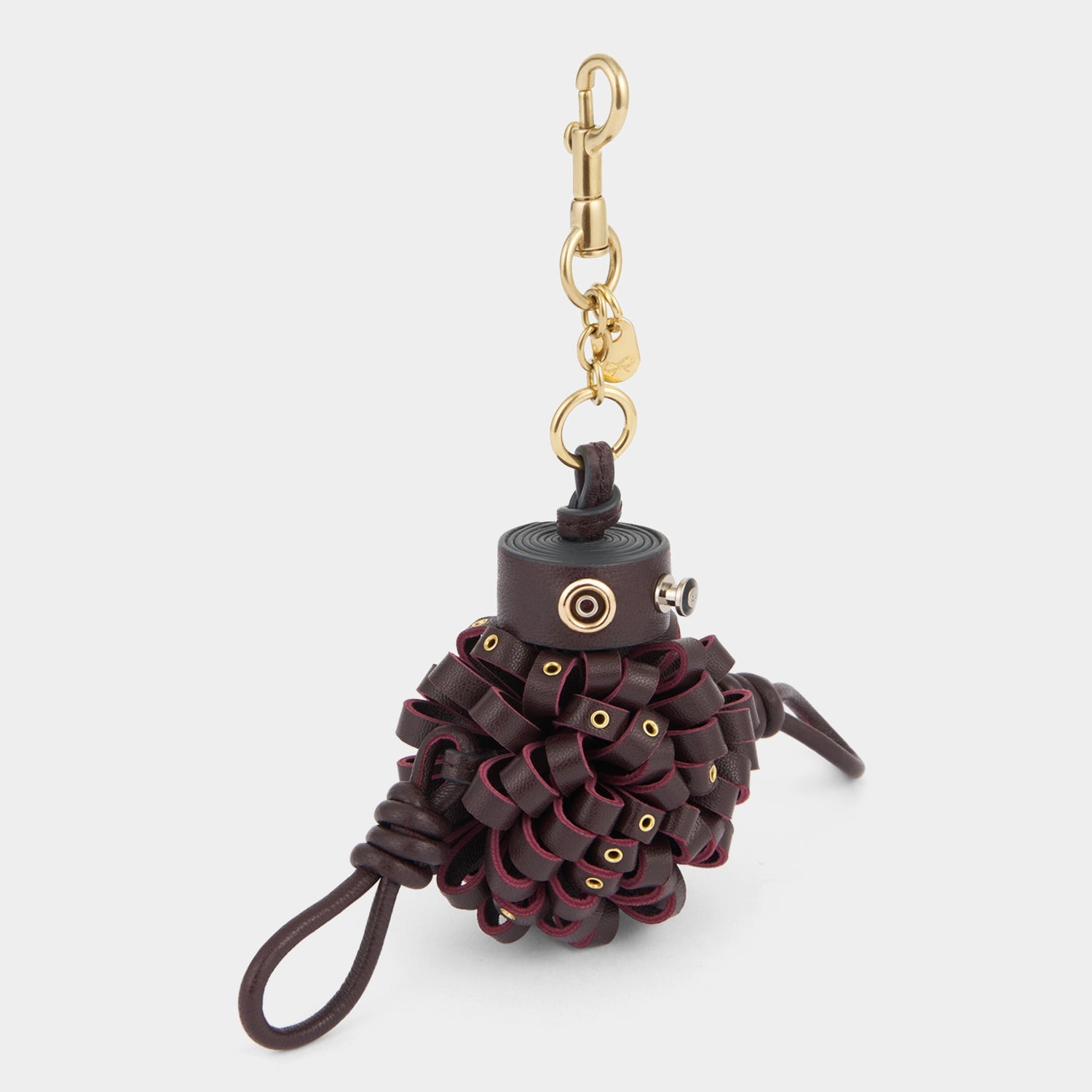 Eyelet Character Charm -

          
            Smooth Leather in Grape Purple -
          

          Anya Hindmarch EU
