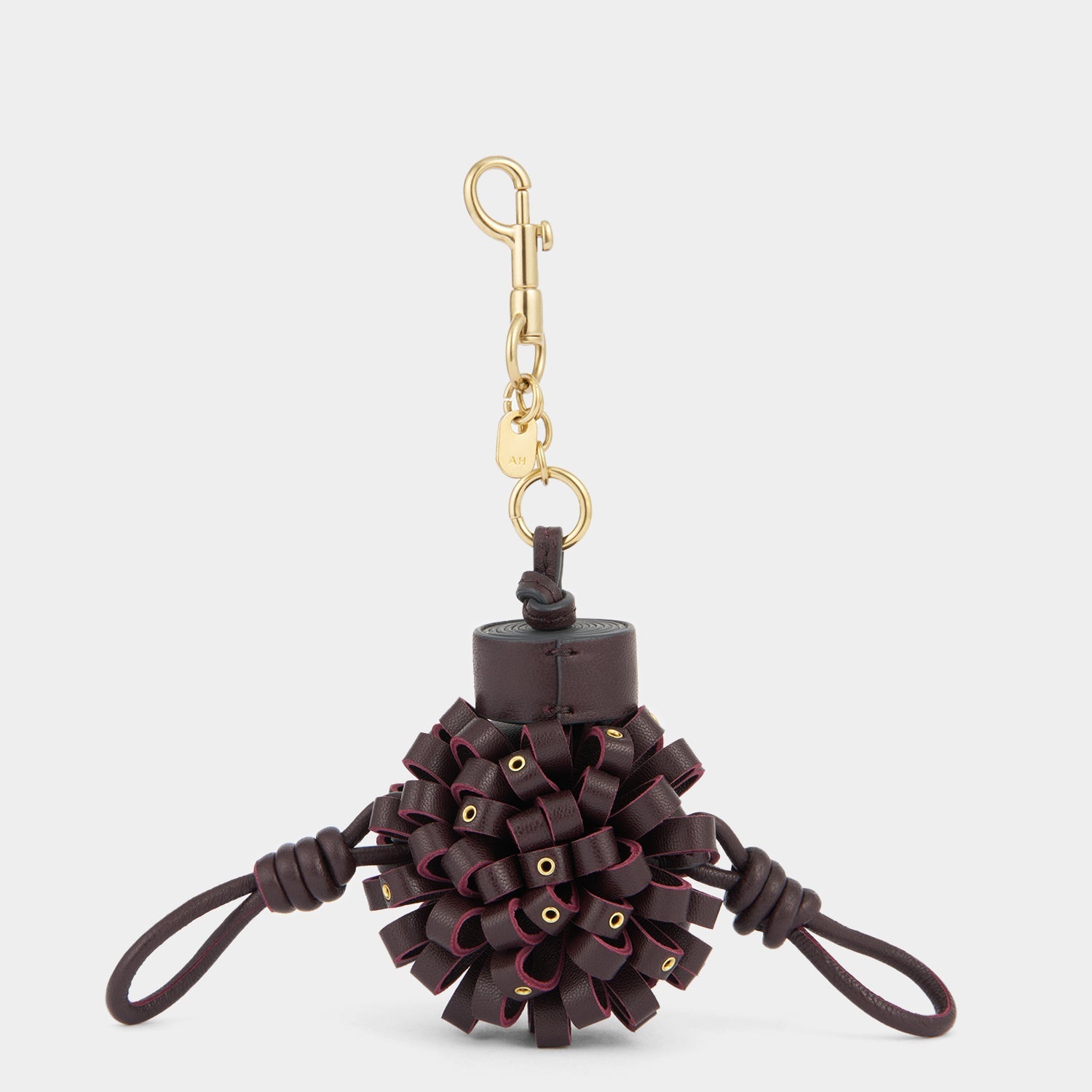 Eyelet Character Charm -

          
            Smooth Leather in Grape Purple -
          

          Anya Hindmarch EU
