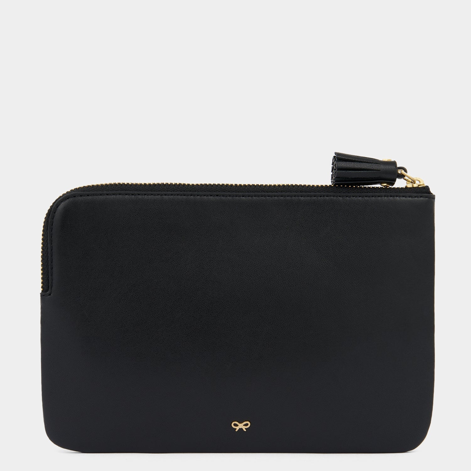 Eyelet Character Zip Loose Pocket -

          
            Smooth Leather in Black -
          

          Anya Hindmarch EU
