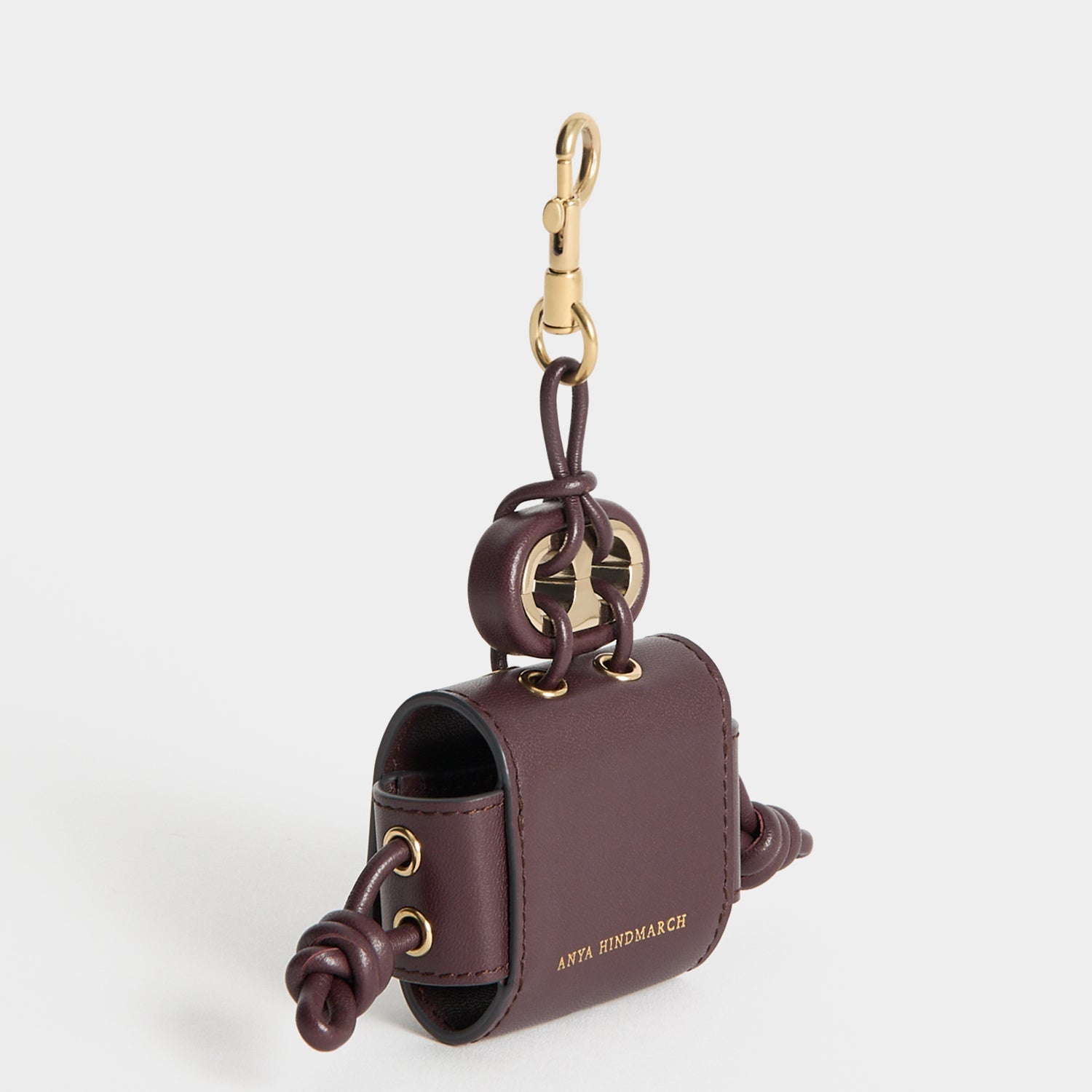 Character Earphone Case Charm -

          
            Smooth Leather in Grape Purple -
          

          Anya Hindmarch EU
