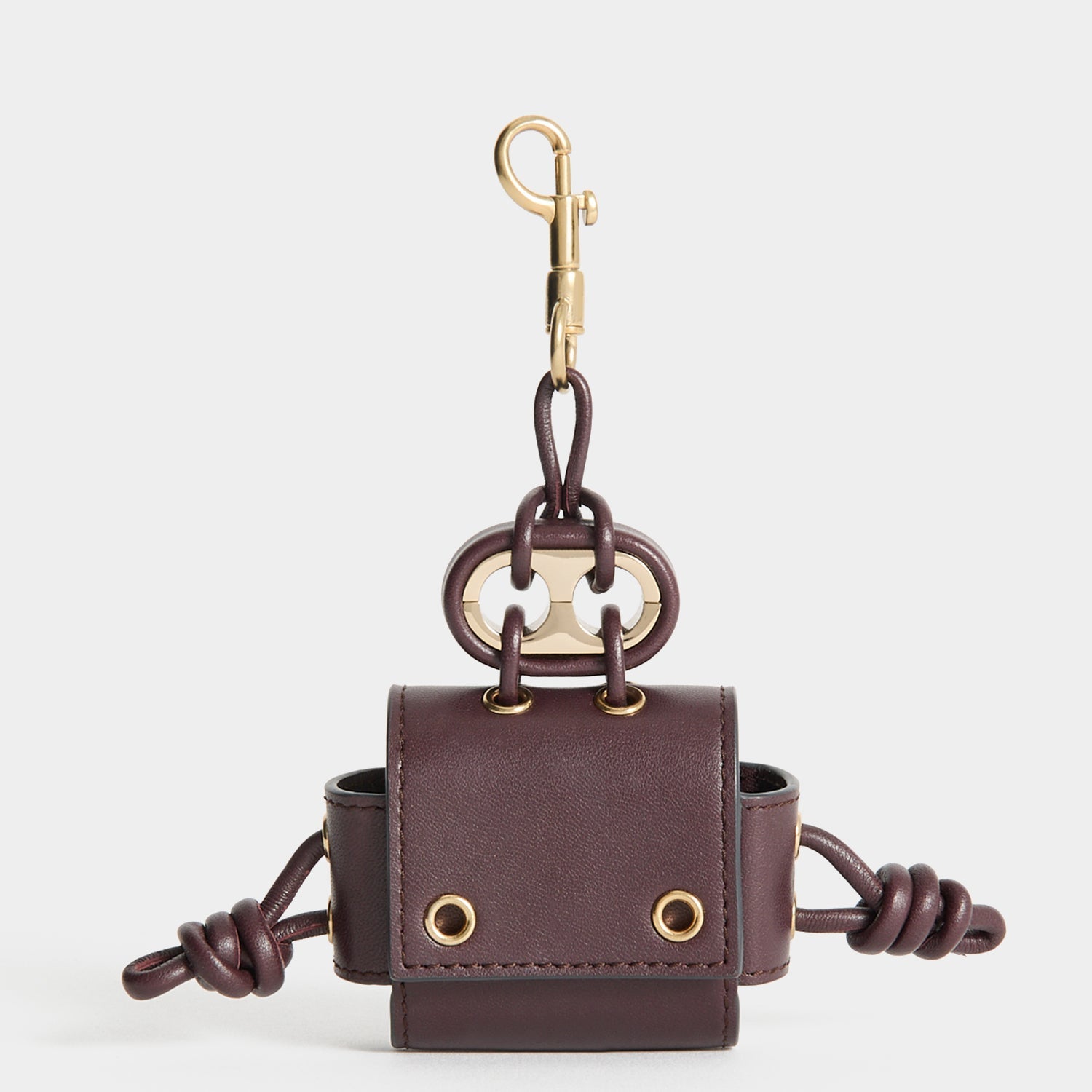 Character Earphone Case Charm -

          
            Smooth Leather in Grape Purple -
          

          Anya Hindmarch EU
