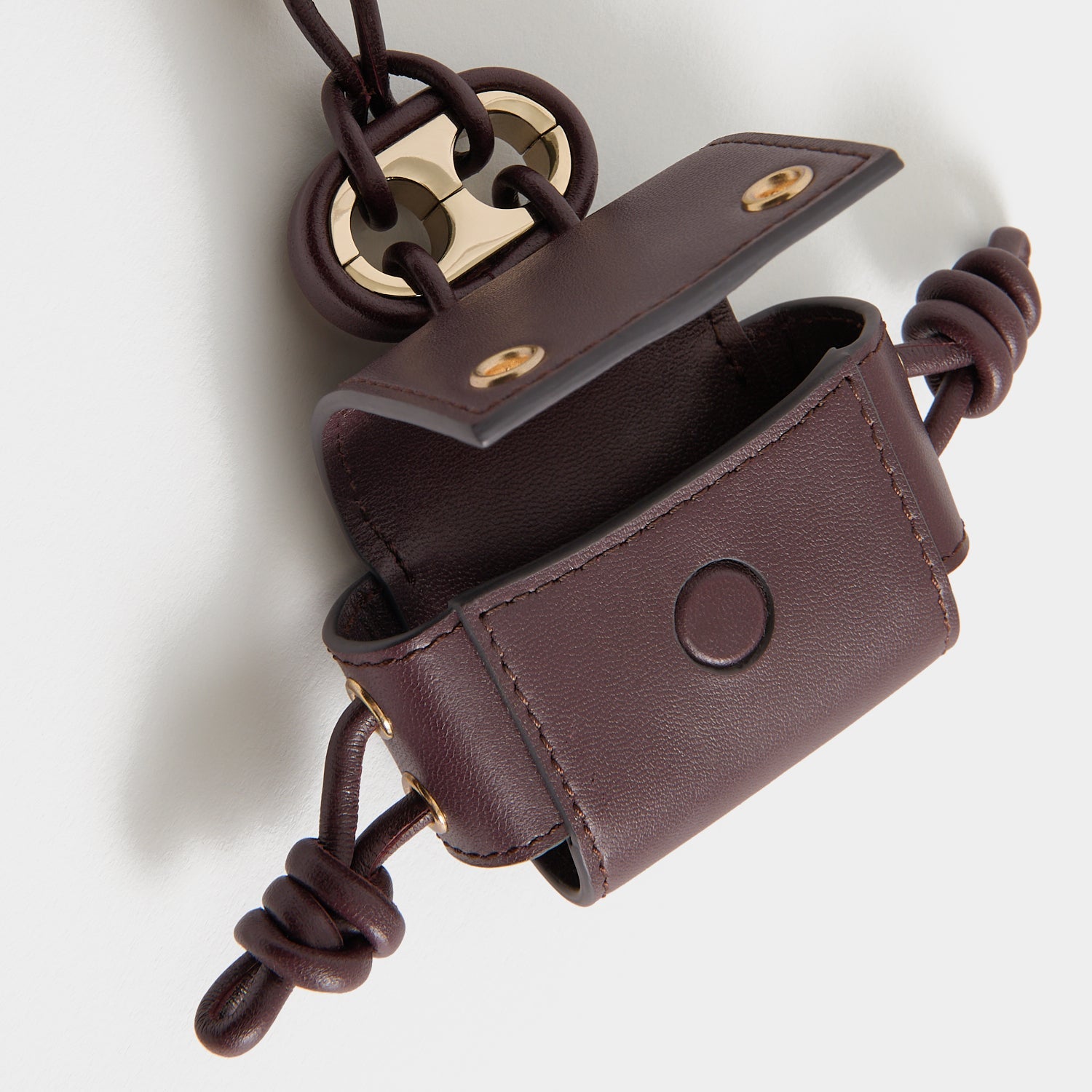 Character Earphone Case Charm -

          
            Smooth Leather in Grape Purple -
          

          Anya Hindmarch EU
