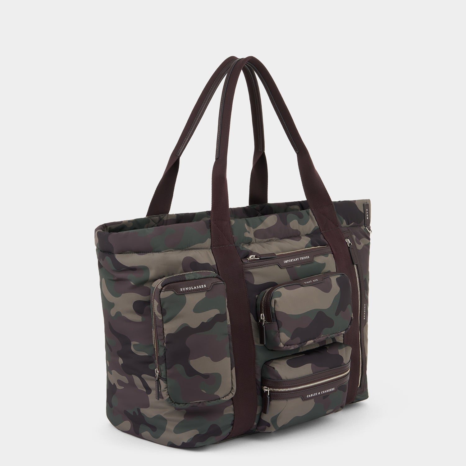 Camouflage Travel Tote -

          
            Nylon in Camouflage -
          

          Anya Hindmarch EU
