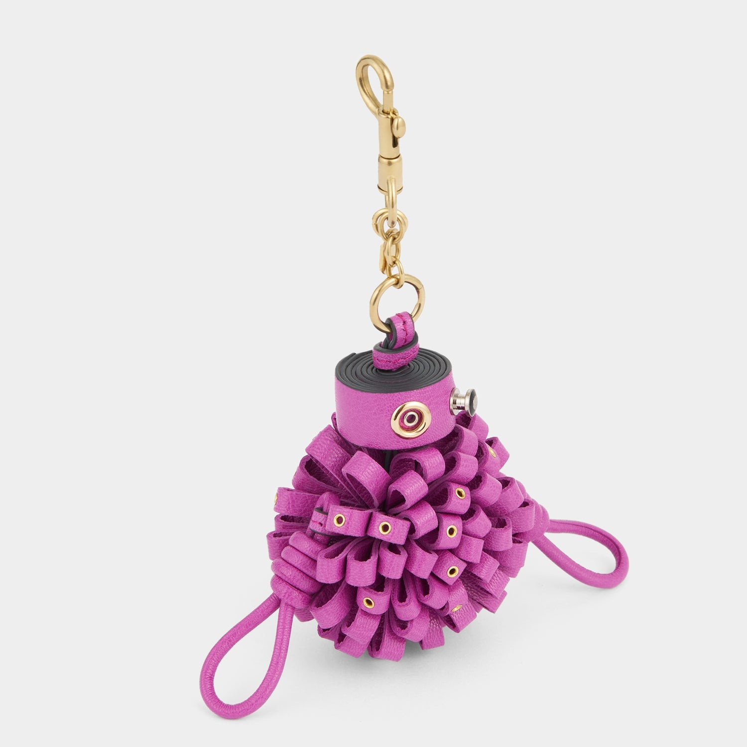 Eyelet Character Charm -

          
            Sooth Leather in Bramble Pink -
          

          Anya Hindmarch EU
