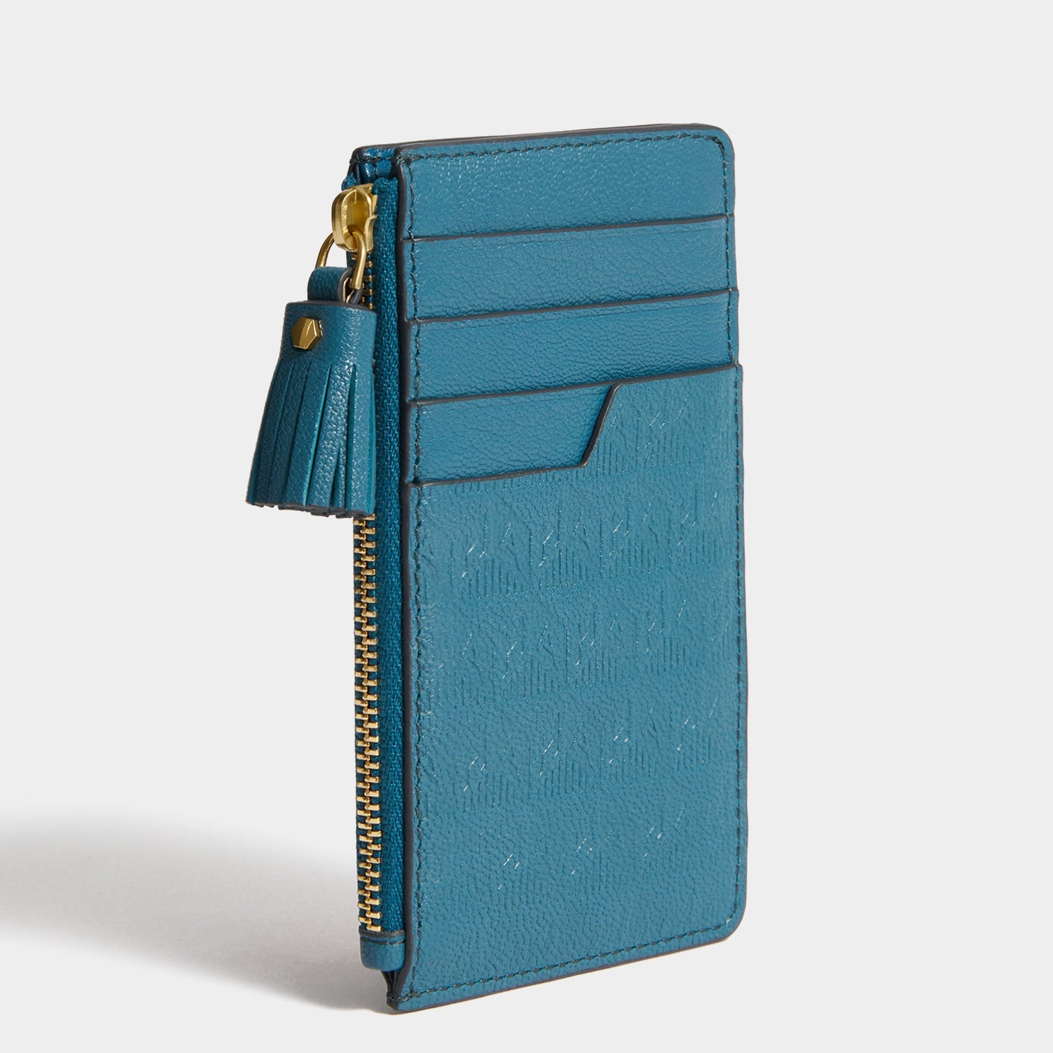 Anya Brands Frosted Flakes Zip Card Case -

          
            Capra Leather in Light Petrol -
          

          Anya Hindmarch EU
