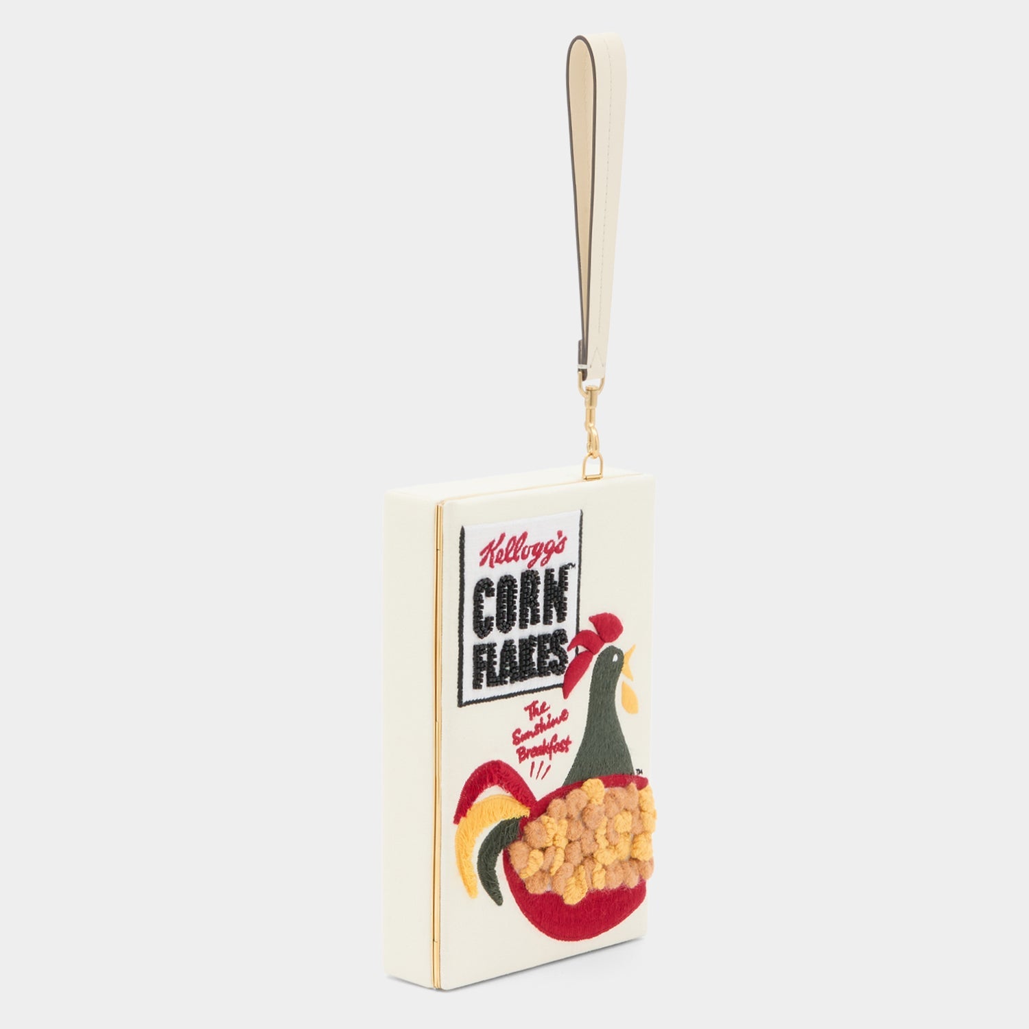 Anya Brands Corn Flakes Clutch -

          
            Recycled Canvas in Lemon Sorbet White -
          

          Anya Hindmarch EU
