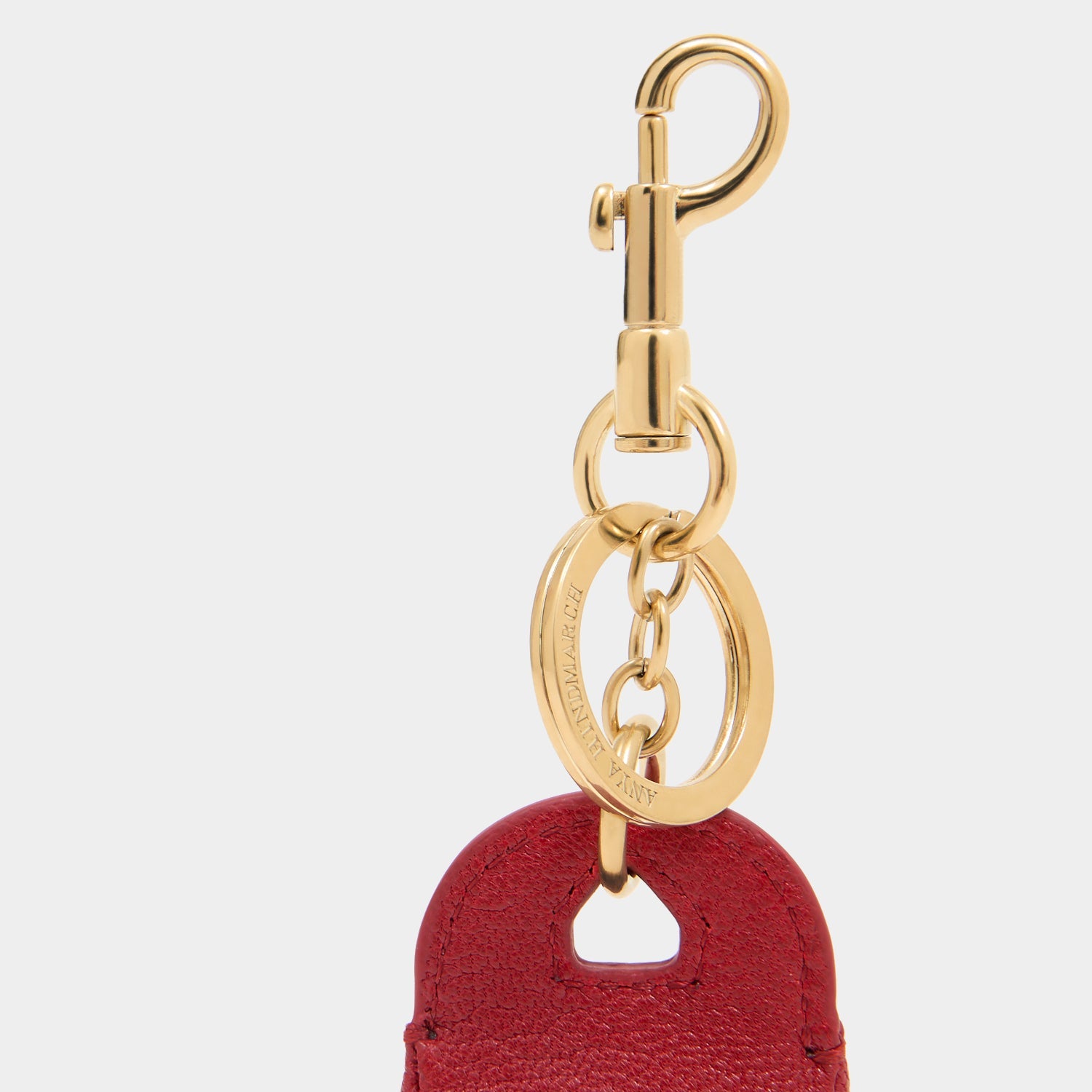 Anya Brands Flying Goose Sriracha Charm -

          
            Smooth Leather in Russet Red -
          

          Anya Hindmarch EU
