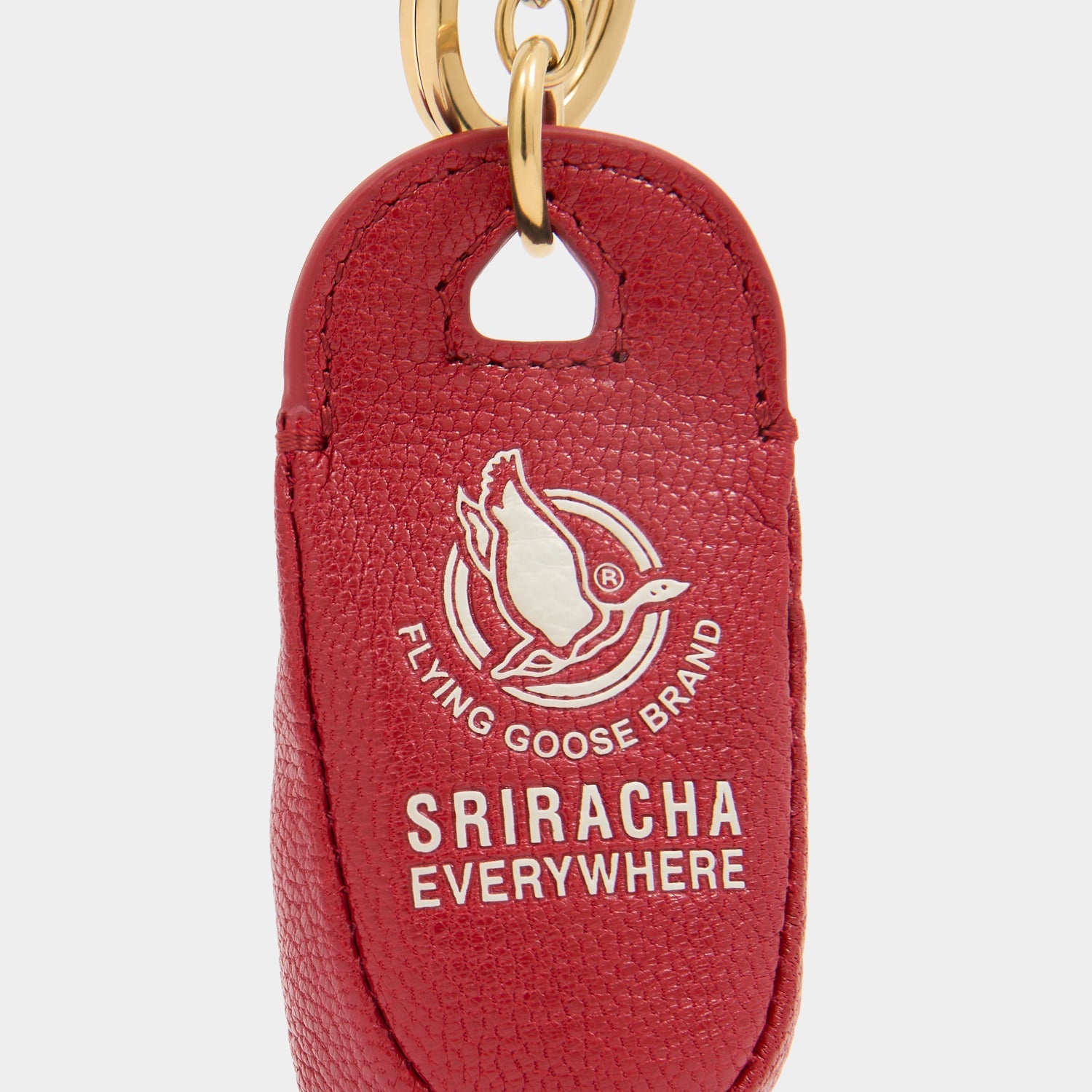 Anya Brands Flying Goose Sriracha Charm -

          
            Smooth Leather in Russet Red -
          

          Anya Hindmarch EU

