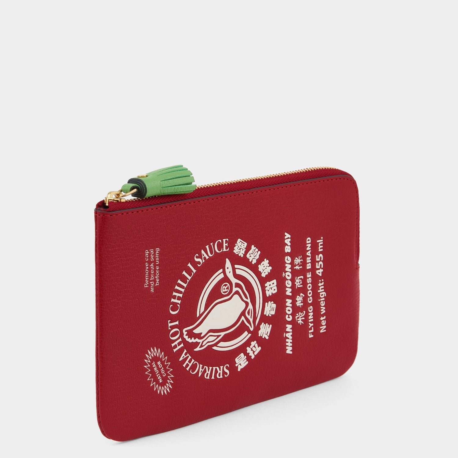 Anya Brands Flying Goose Sriracha Zip Loose Pocket -

          
            Smooth Leather in Russet Red -
          

          Anya Hindmarch EU
